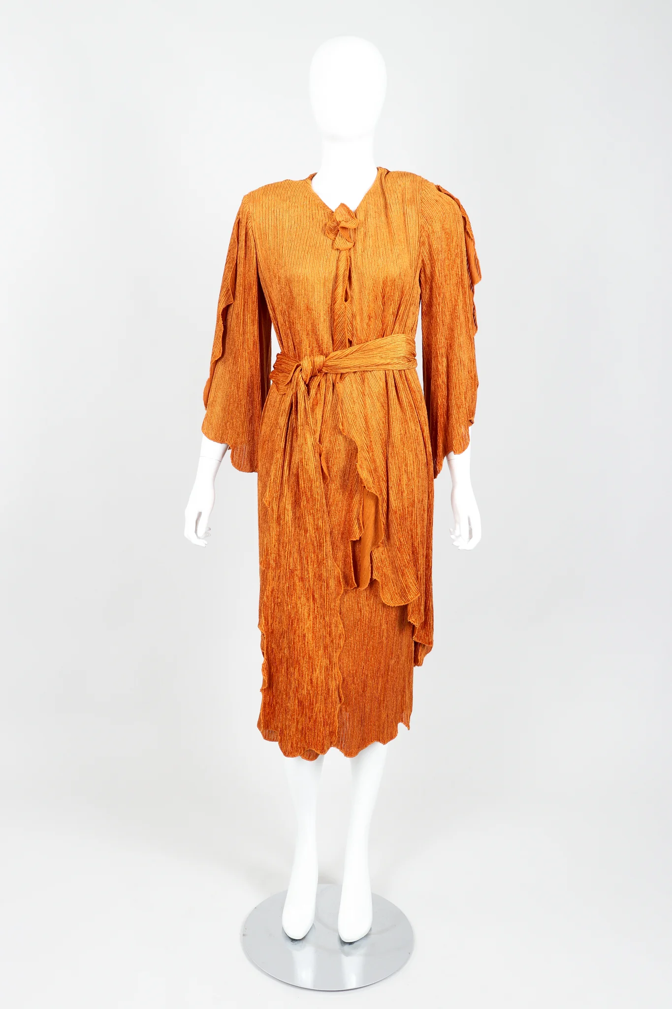 Ribbed Chenille Belted Jacket & Skirt Set - Image 5