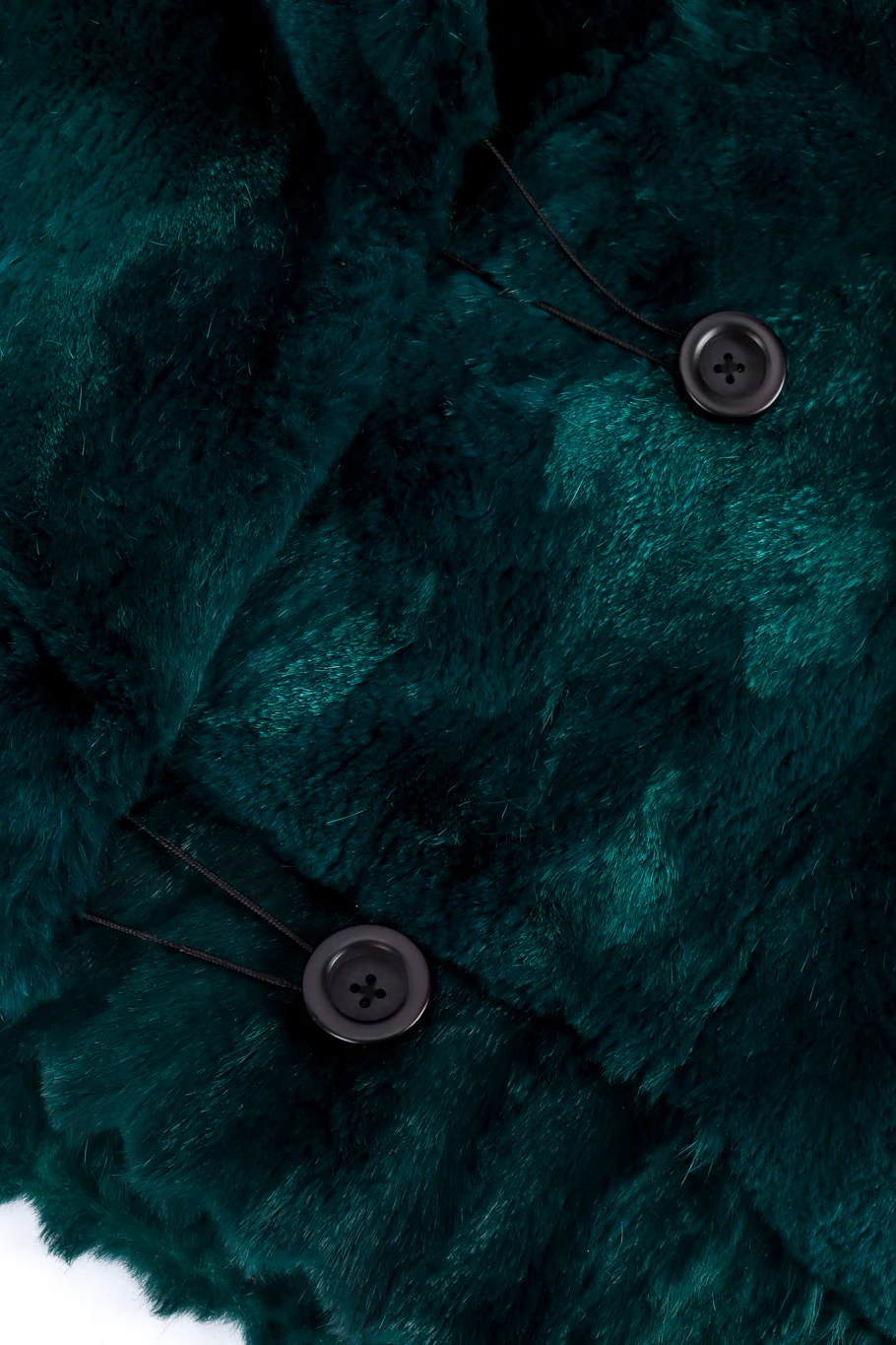 Ribbed Collar Fur Coat - Image 6