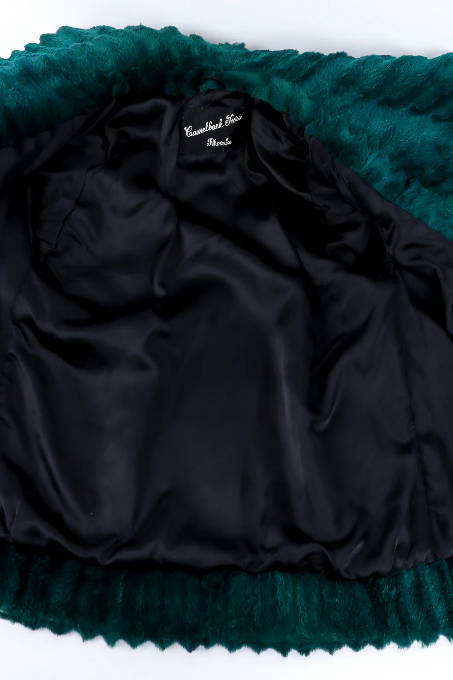 Ribbed Collar Fur Coat - Image 7