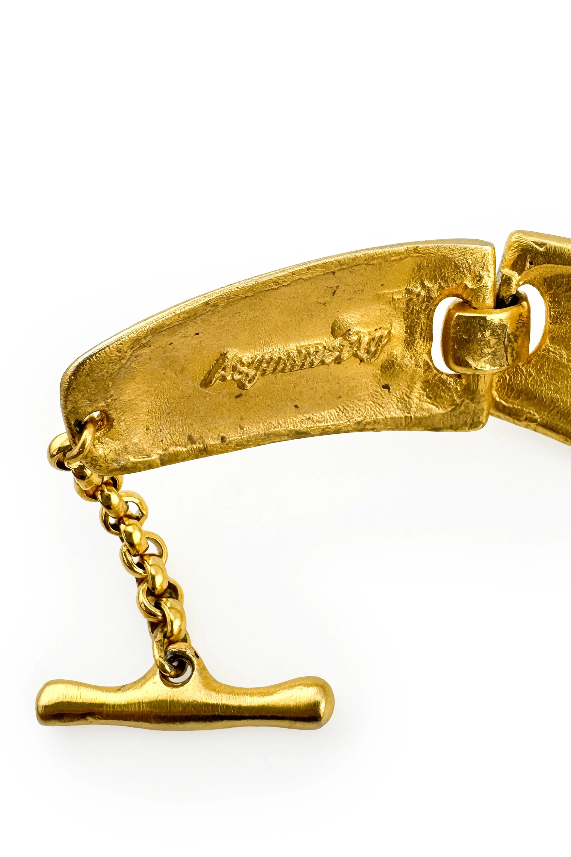 Ribbed Crescent Collar Necklace - Image 5