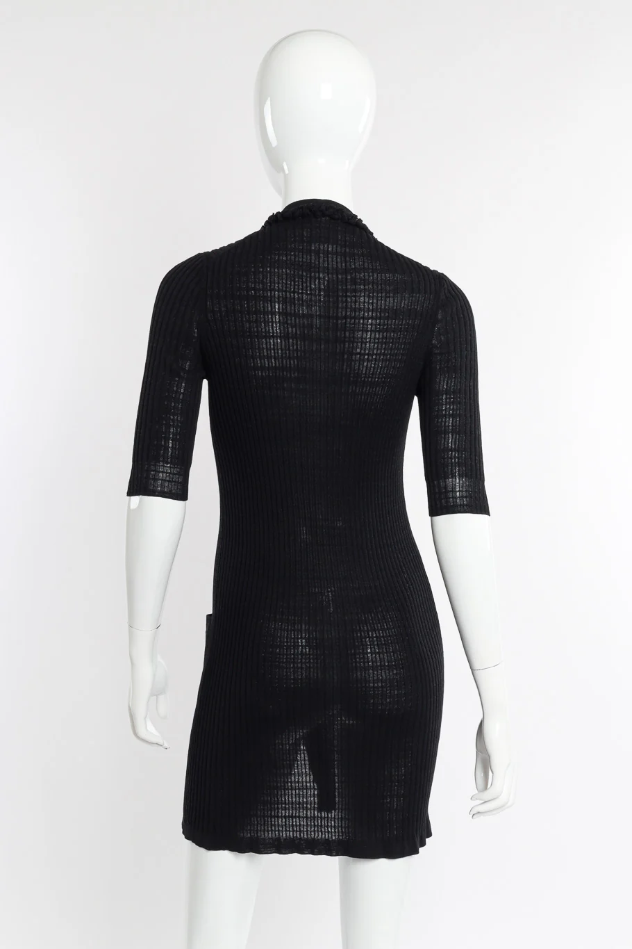 Ribbed Knit Cardigan Dress - Image 3