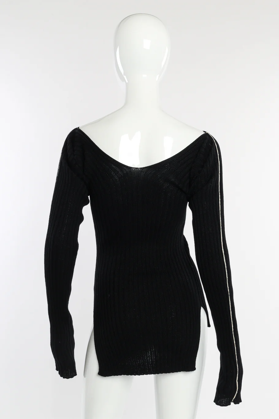Ribbed Knit Sweater Top - Image 3