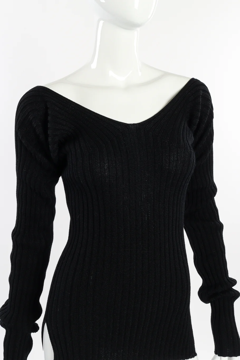 Ribbed Knit Sweater Top - Image 4