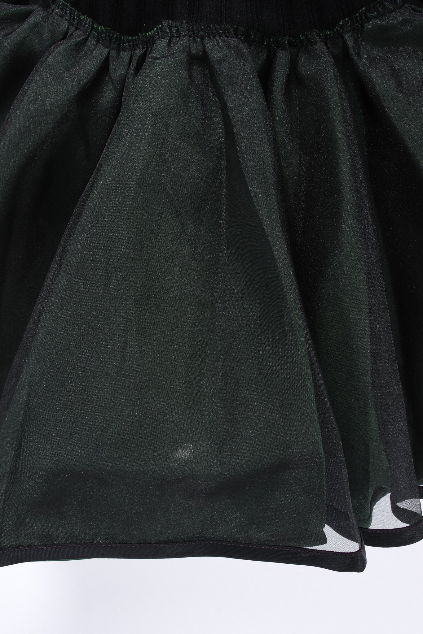 Ribbed Knit Taffeta Ruffle Dress - Image 10