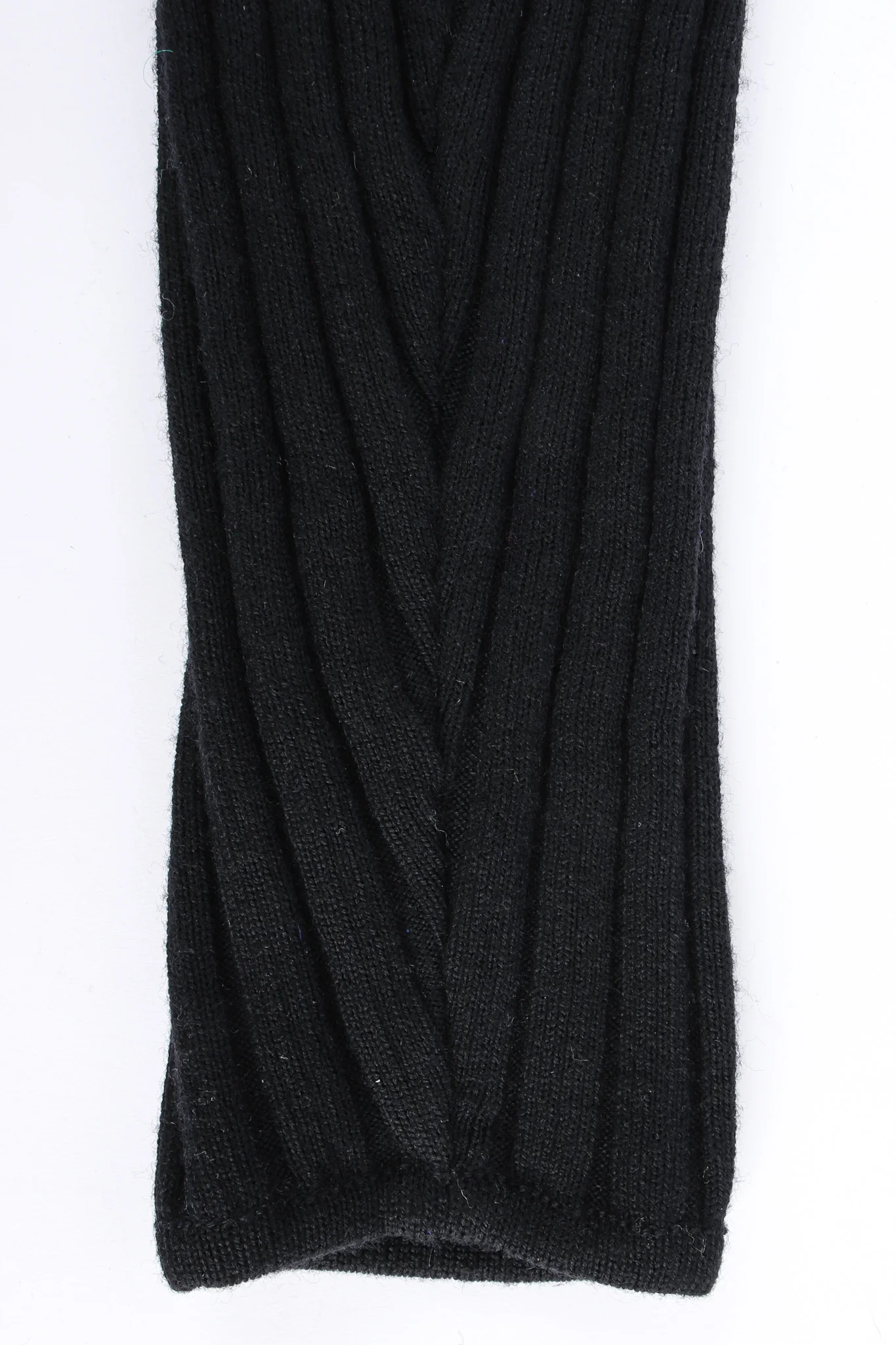 Ribbed Knit Taffeta Ruffle Dress - Image 6