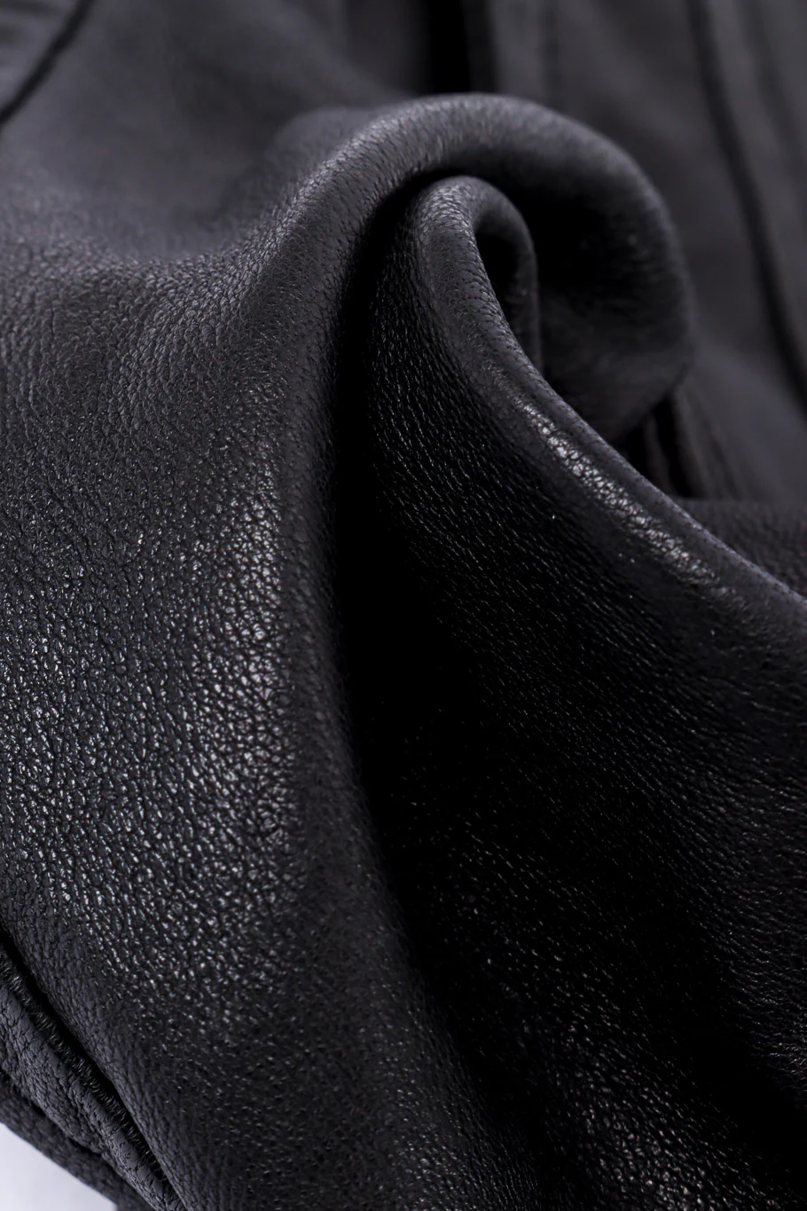 Ribbed Leather Moto Jacket - Image 10