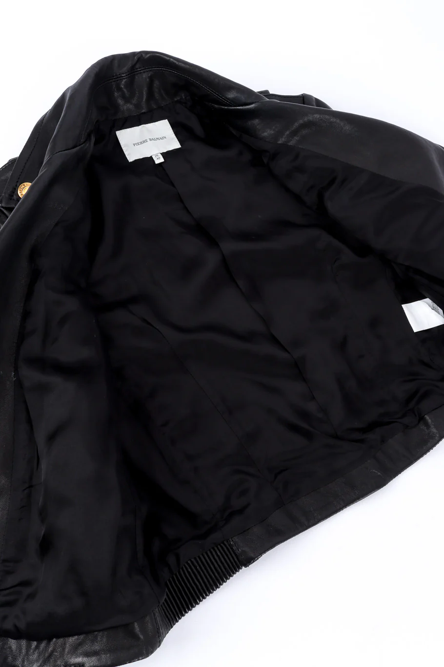 Ribbed Leather Moto Jacket - Image 9