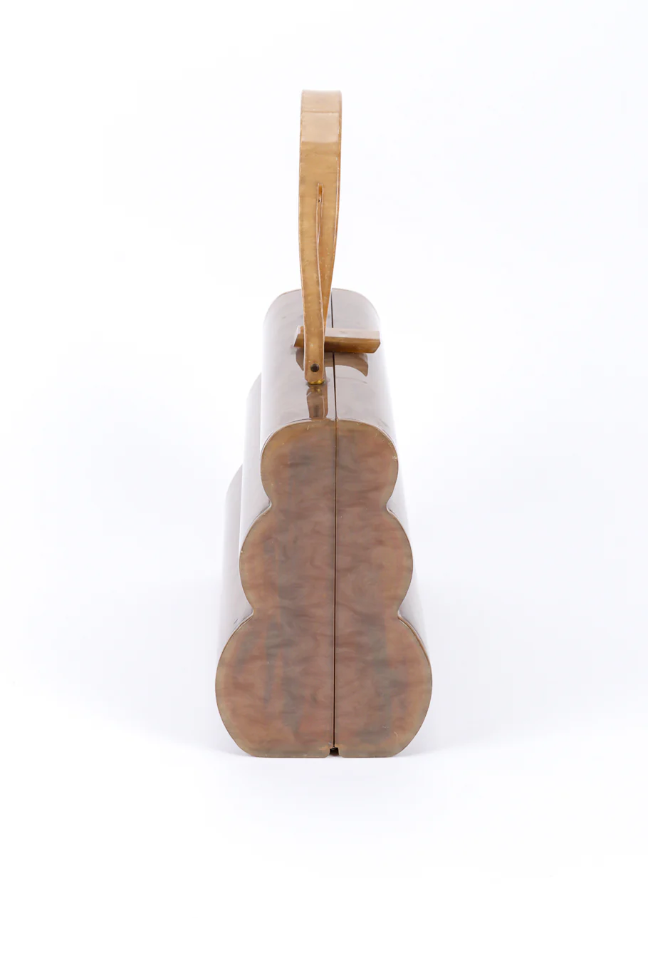 Ribbed Pearlescent Lucite Case Bag - Image 4