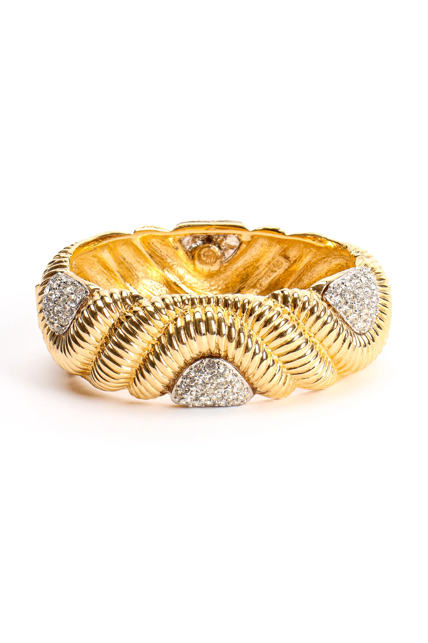 Ribbed Rhinestone Bracelet - Image 5