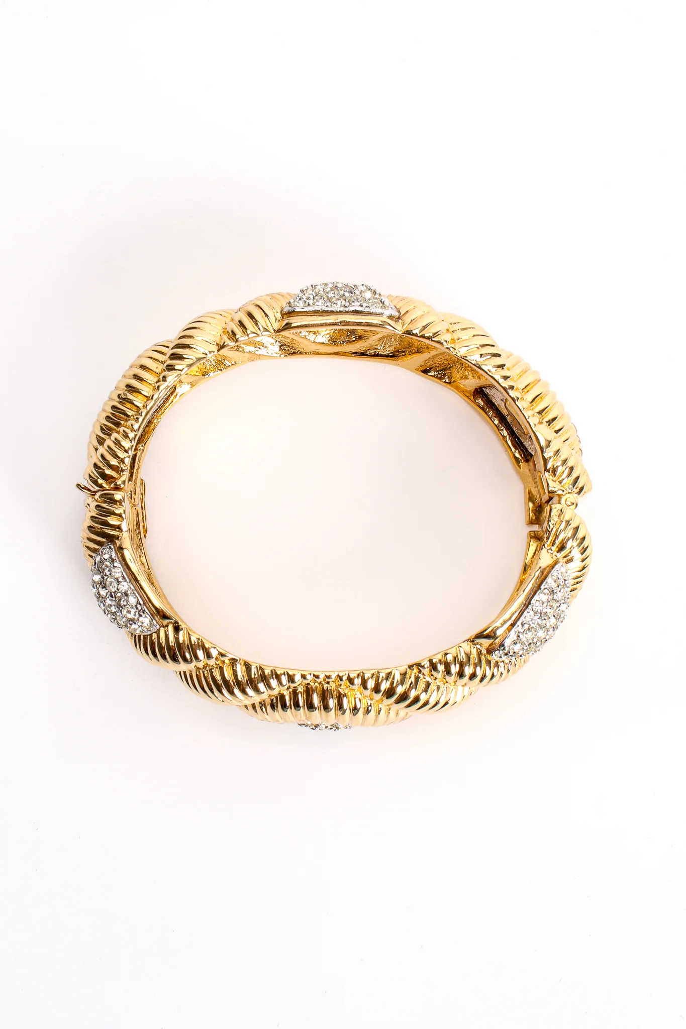 Ribbed Rhinestone Bracelet - Image 6