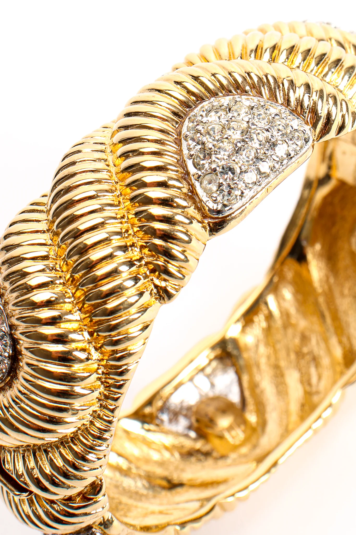 Ribbed Rhinestone Bracelet - Image 7
