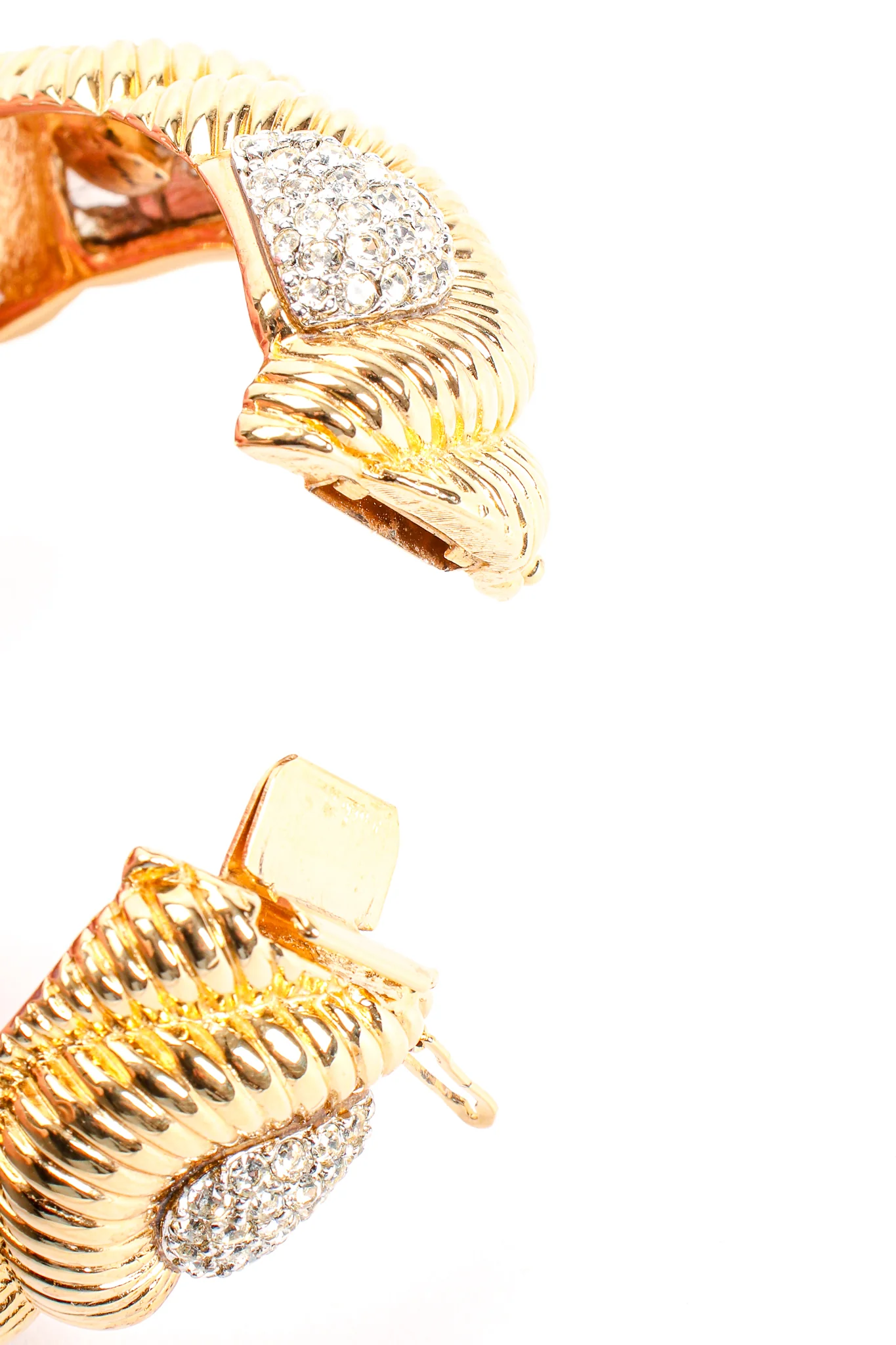 Ribbed Rhinestone Bracelet - Image 9