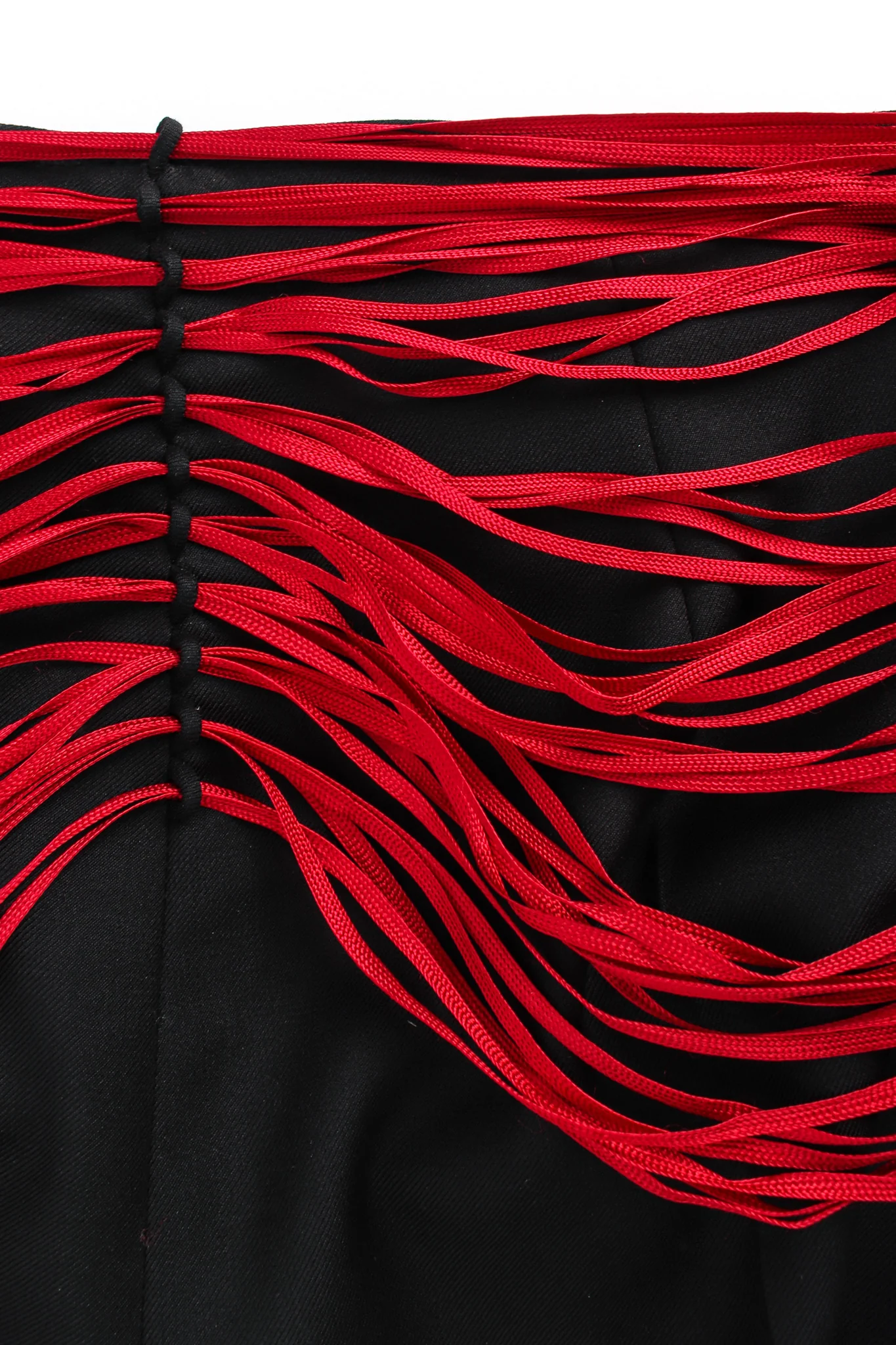 Ribbon Beaded Buckle Wool Pant - Image 8