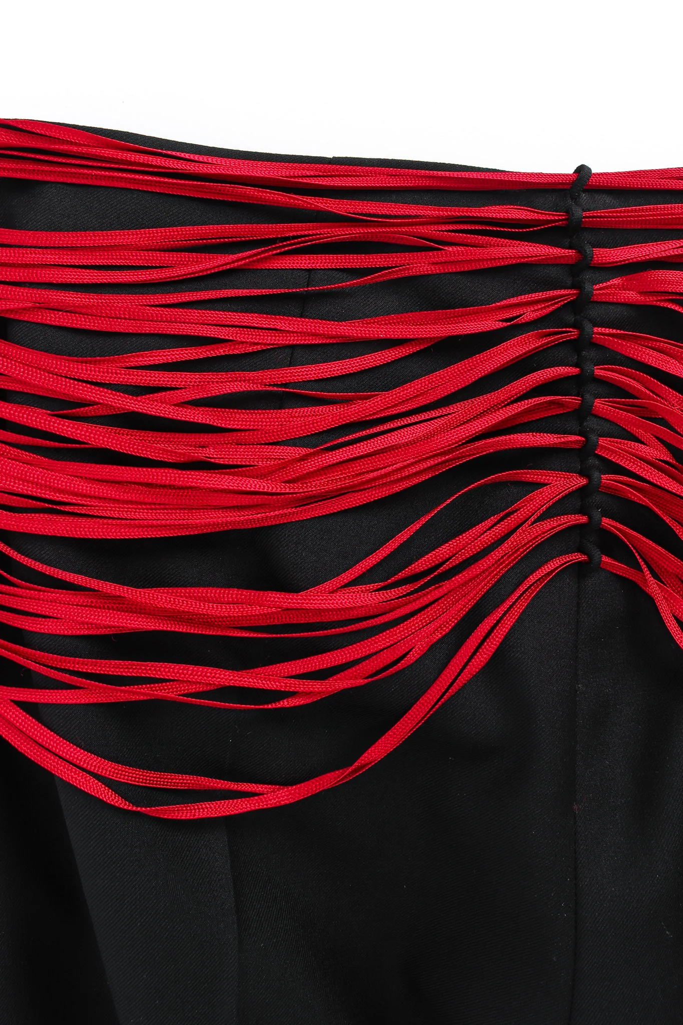 Ribbon Beaded Buckle Wool Pant - Image 9