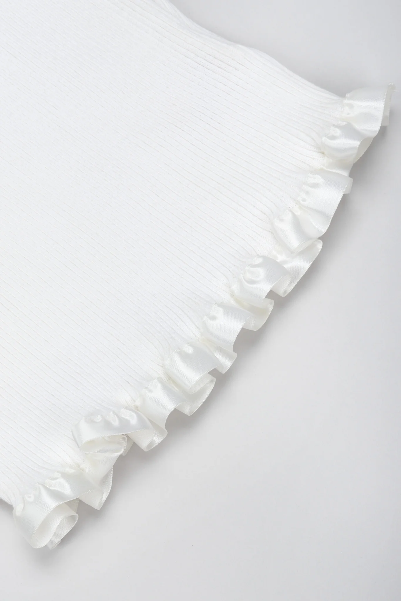 Ribbon-Trim Ruffle Top - Image 10