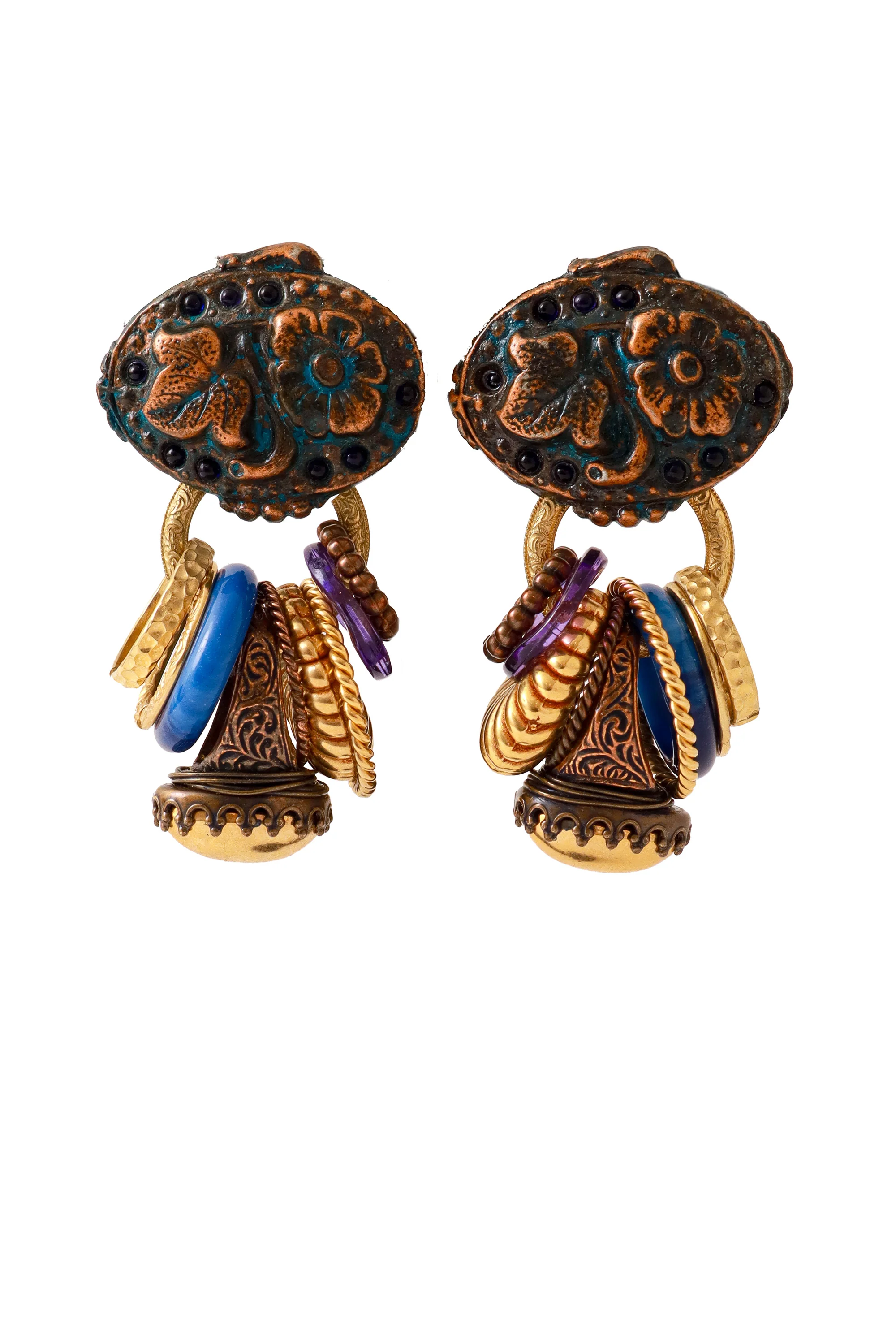 Ring Cluster Earrings