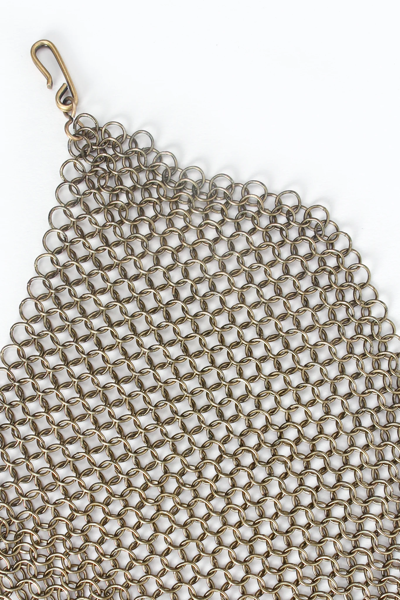 Ring Mesh Chain Charm Bib Necklace - Image 8