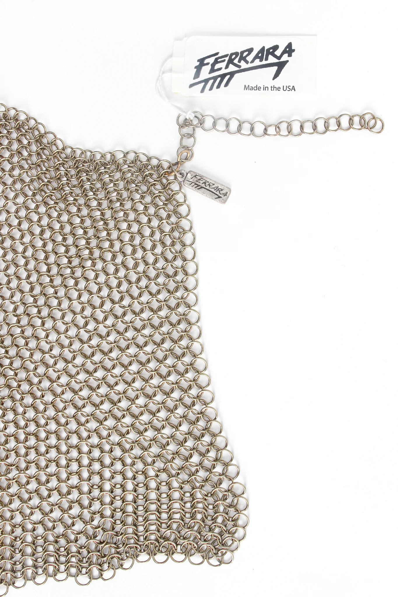 Ring Mesh Chain Charm Bib Necklace - Image 9