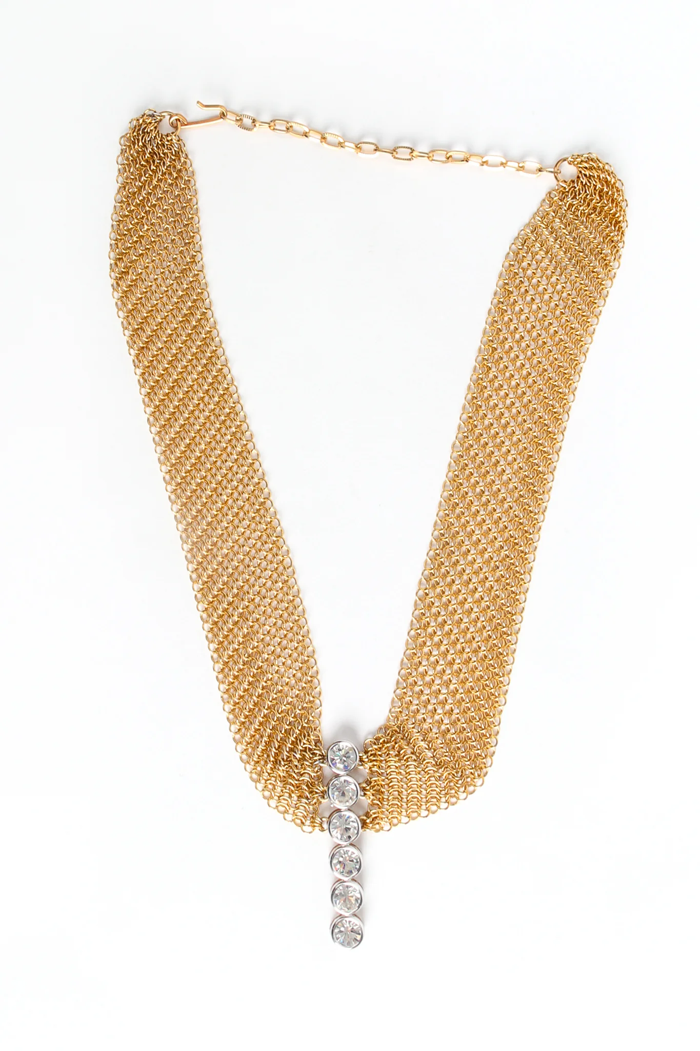 Ring Mesh Swarovski Bar Choker - Image 3