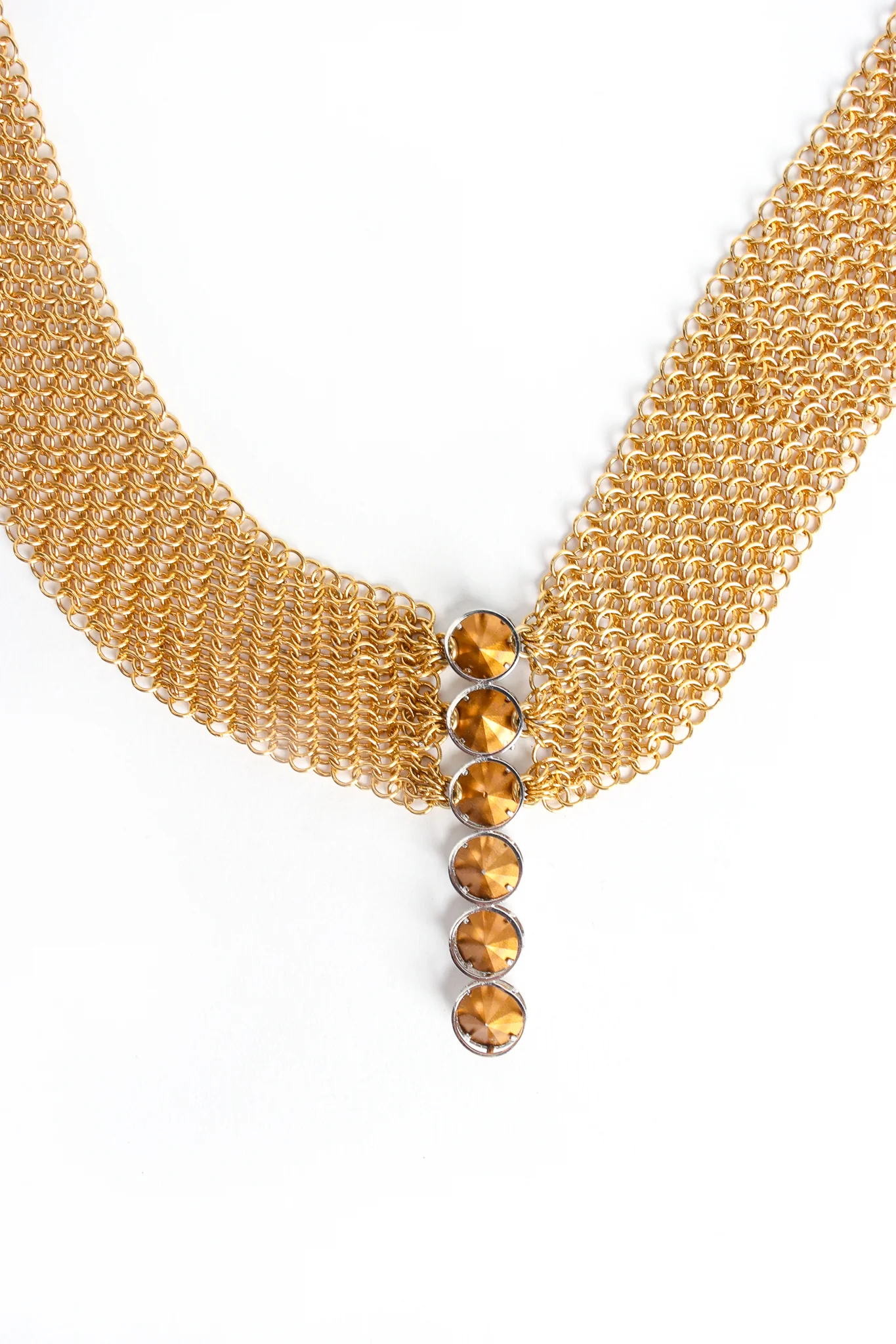 Ring Mesh Swarovski Bar Choker - Image 5