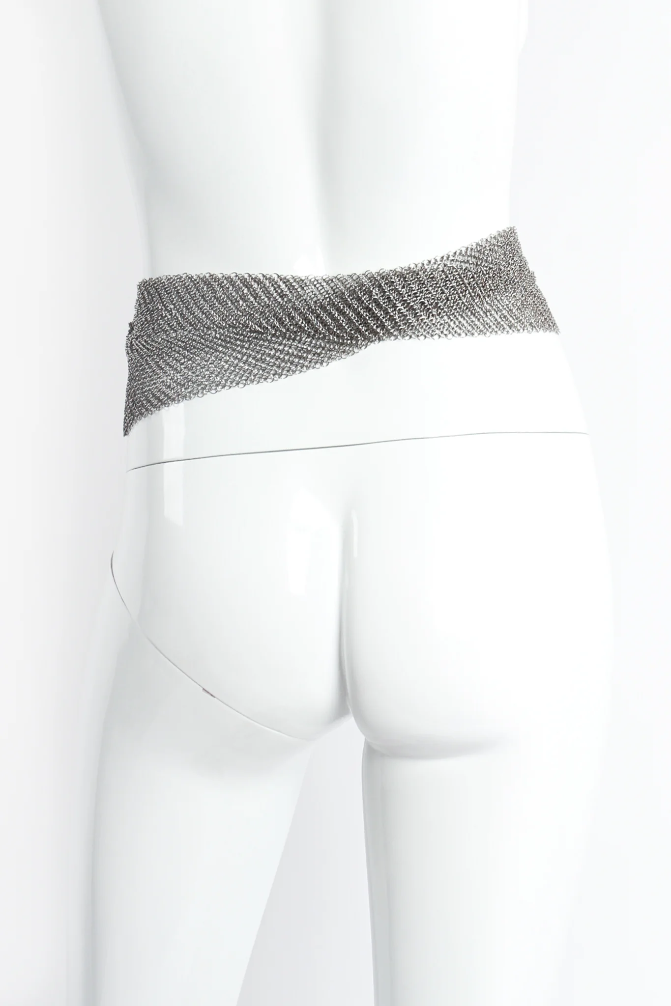 Hand Buckle Ring Mesh Belt - Image 4