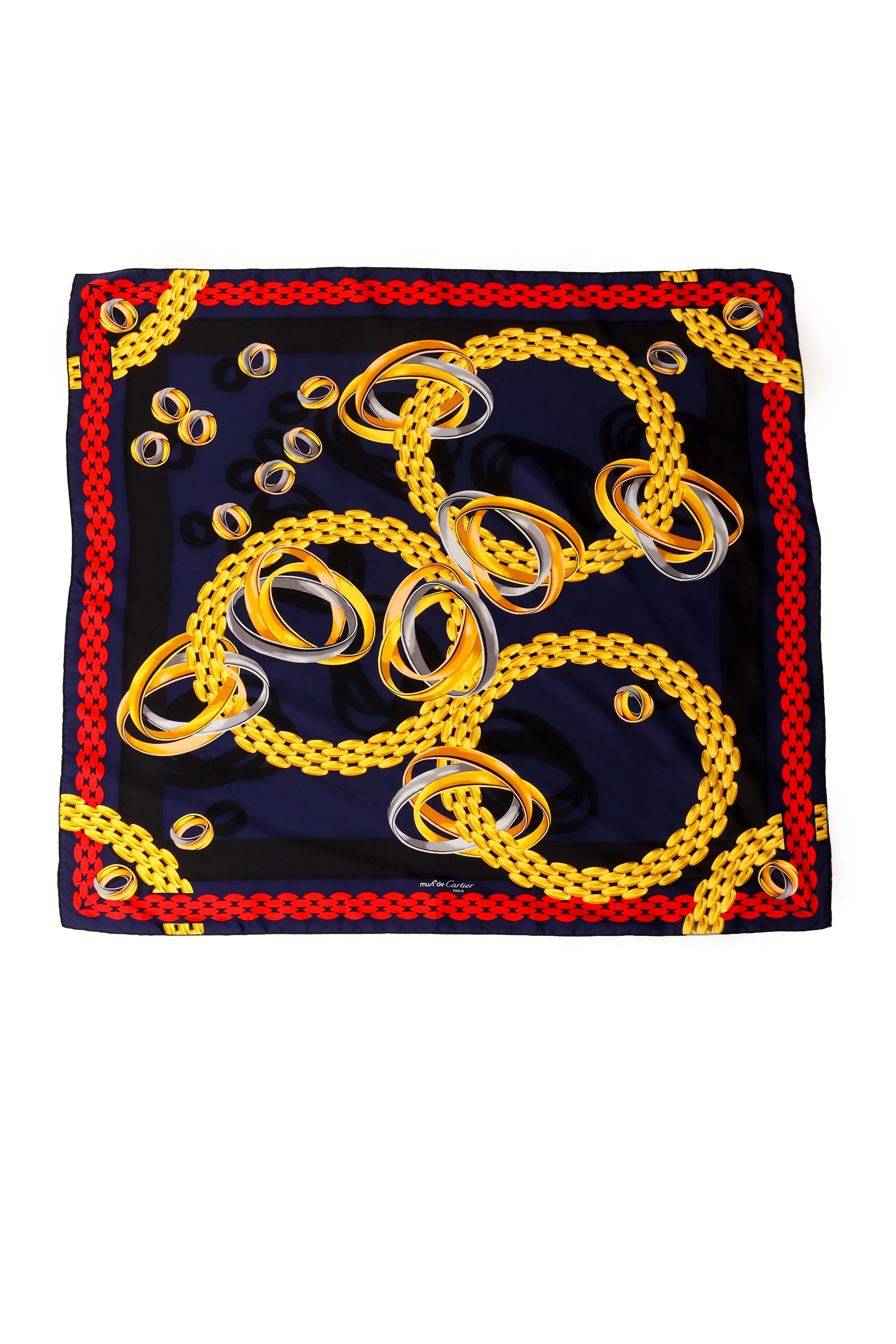 Rings Chainlink Silk Scarf