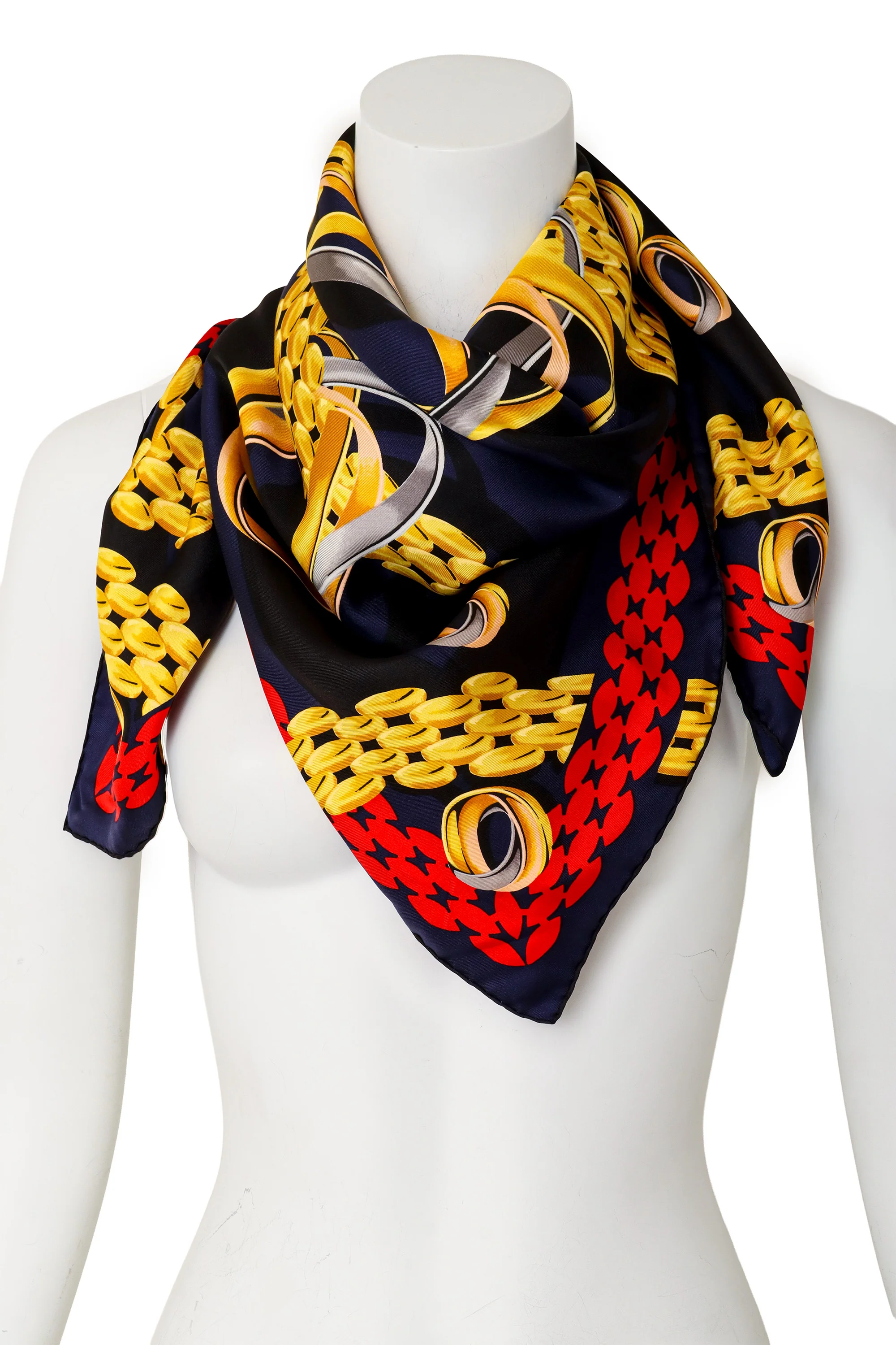 Rings Chainlink Silk Scarf - Image 2