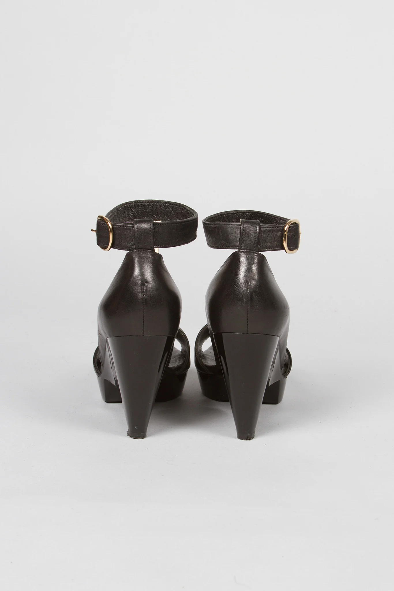 Robert Clergerie Triangle Ankle Strap Heels - Image 3