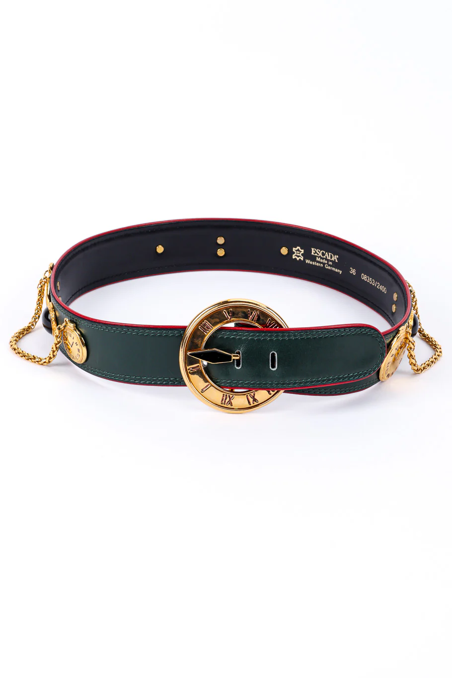 Roman Clock Leather Belt