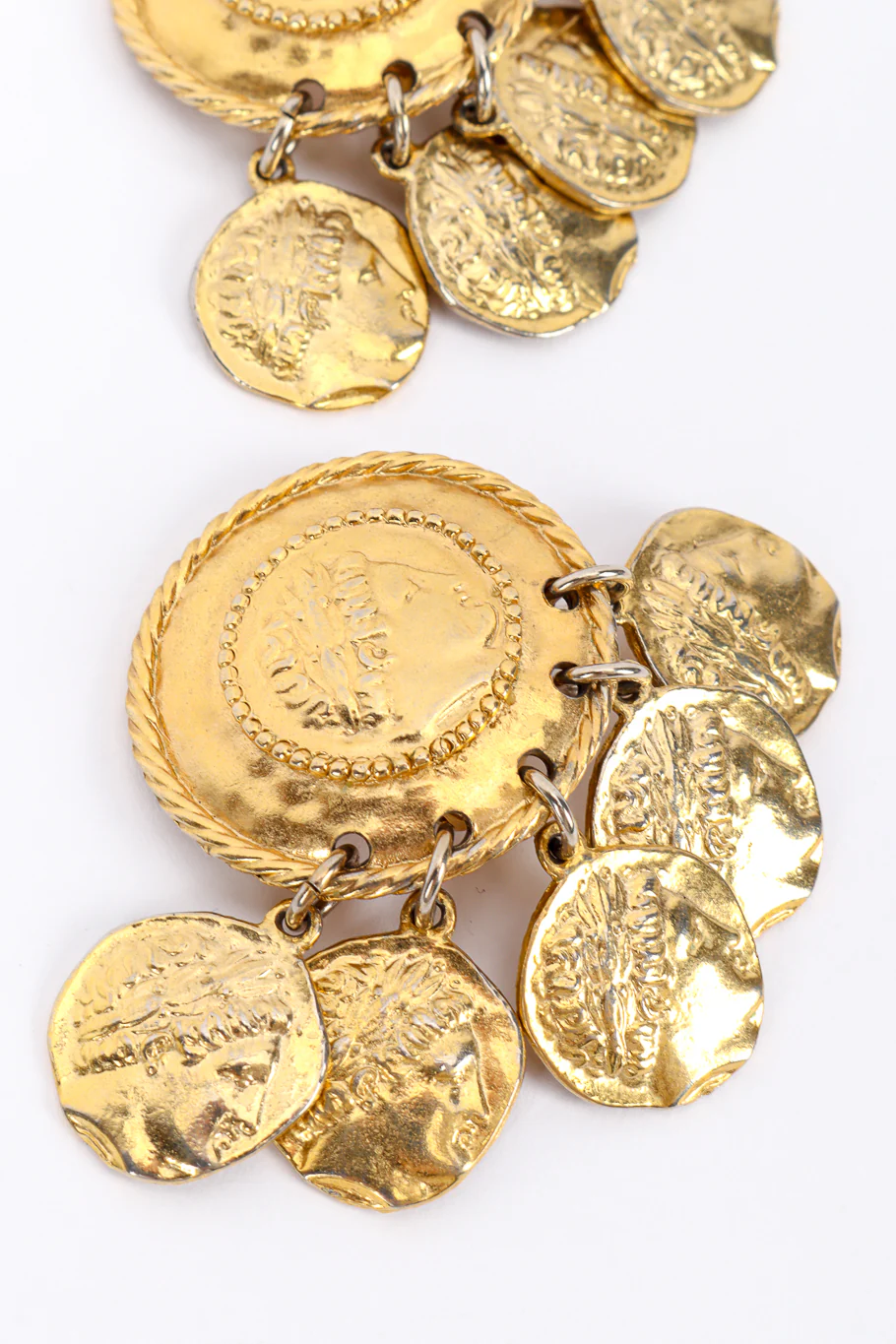 Roman Coin Charm Earrings - Image 4