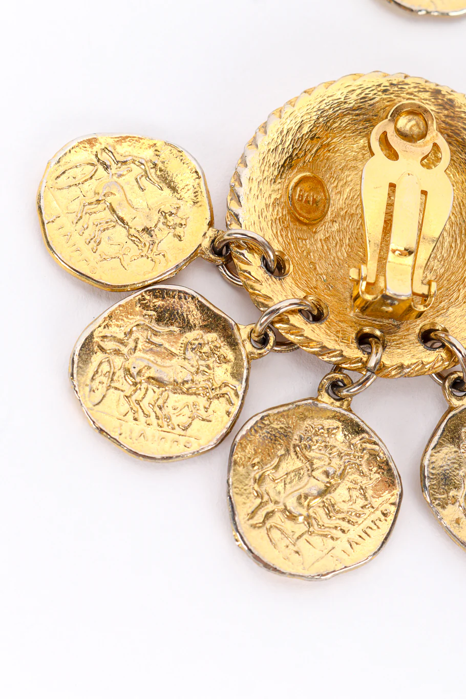 Roman Coin Charm Earrings - Image 6