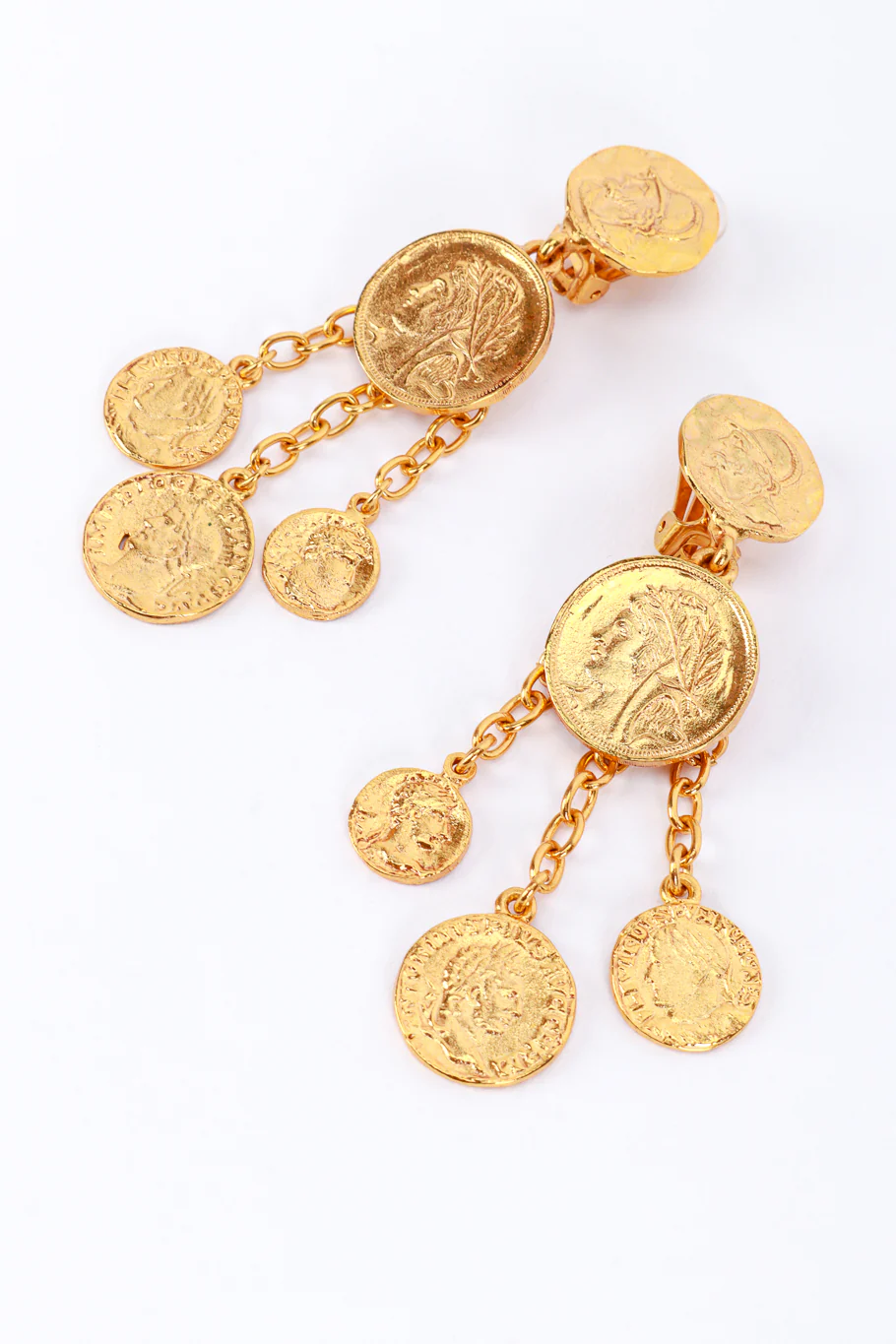 Roman Coin Dangle Earrings - Image 3