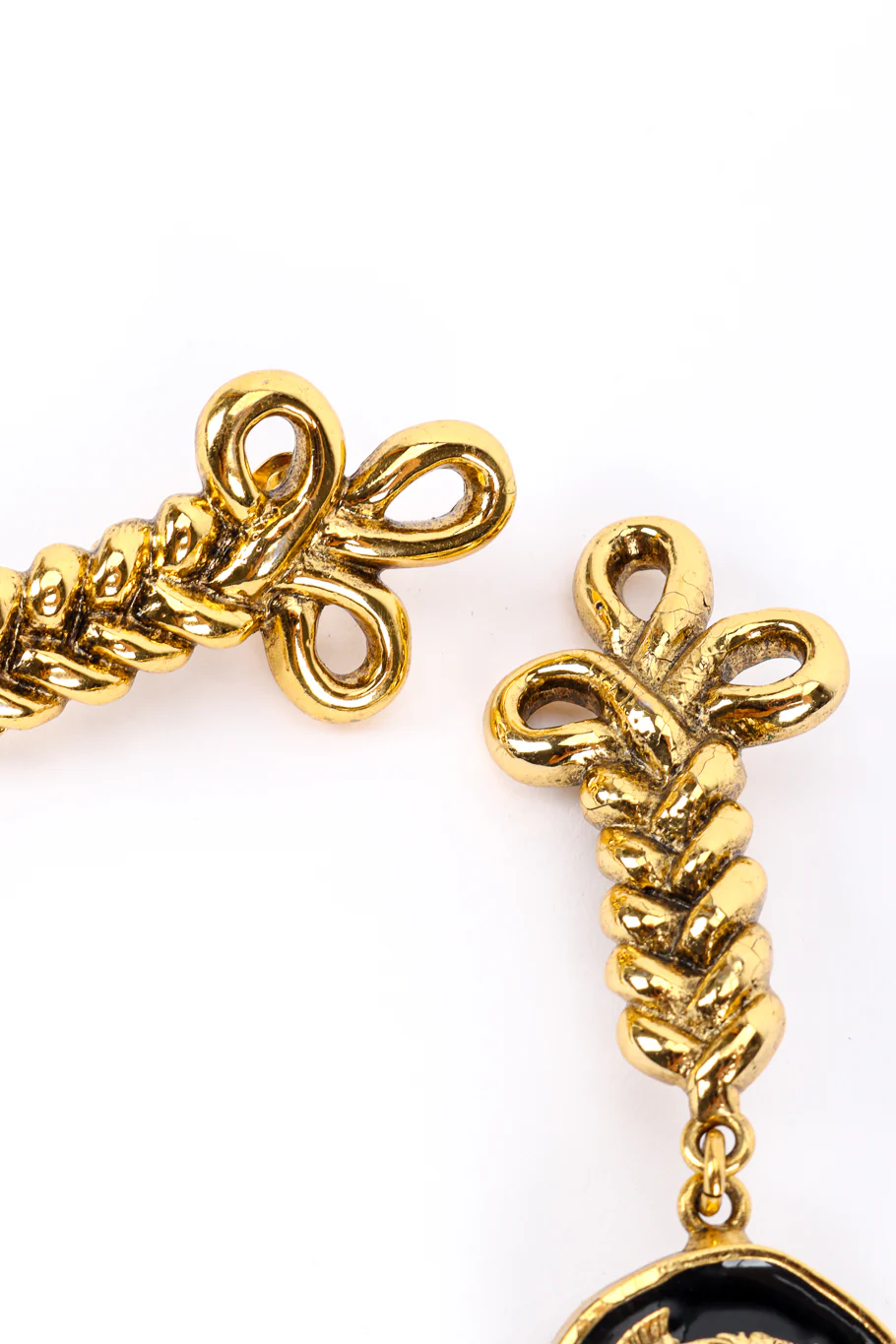 Roman Medallion Drop Earrings - Image 5