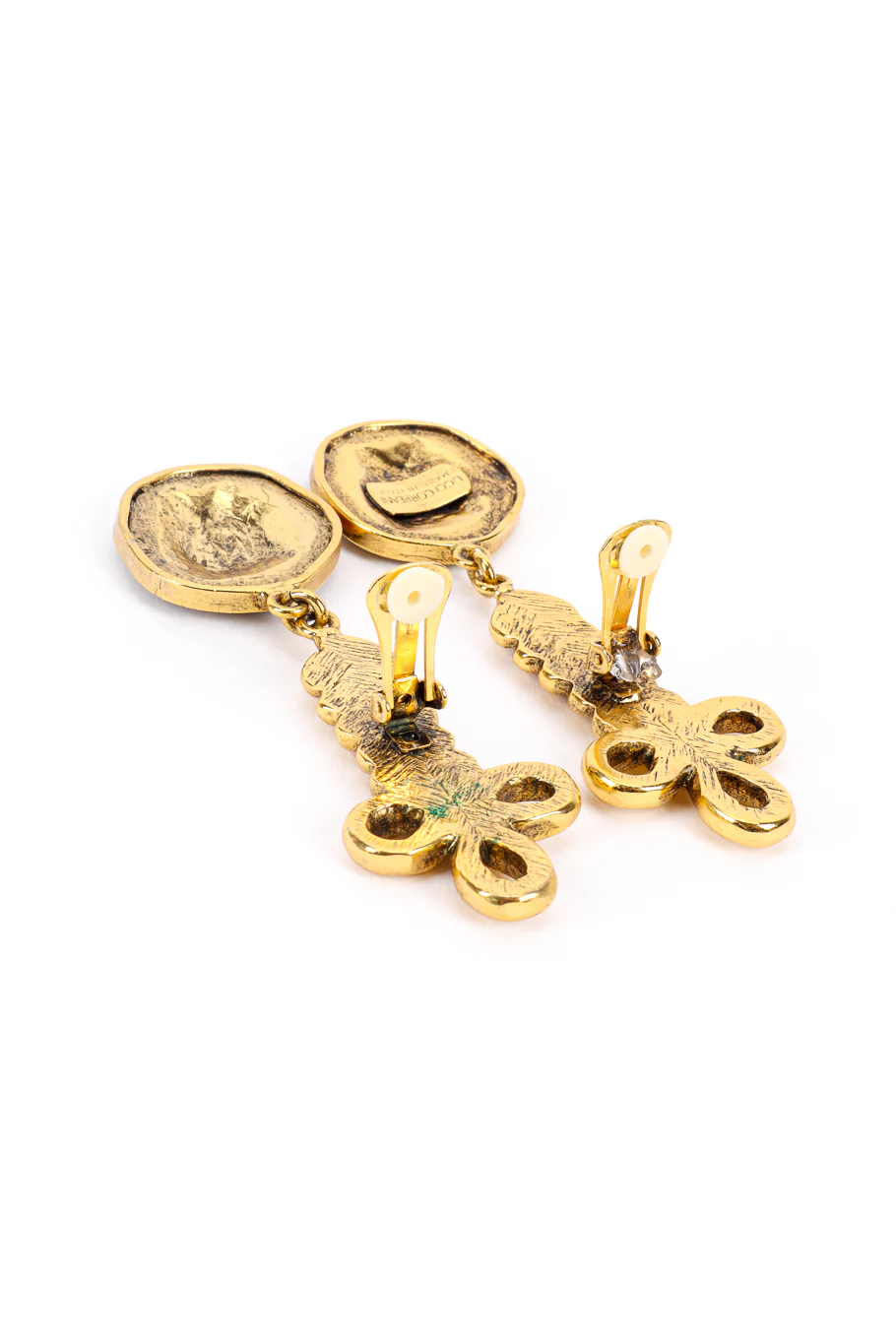 Roman Medallion Drop Earrings - Image 7