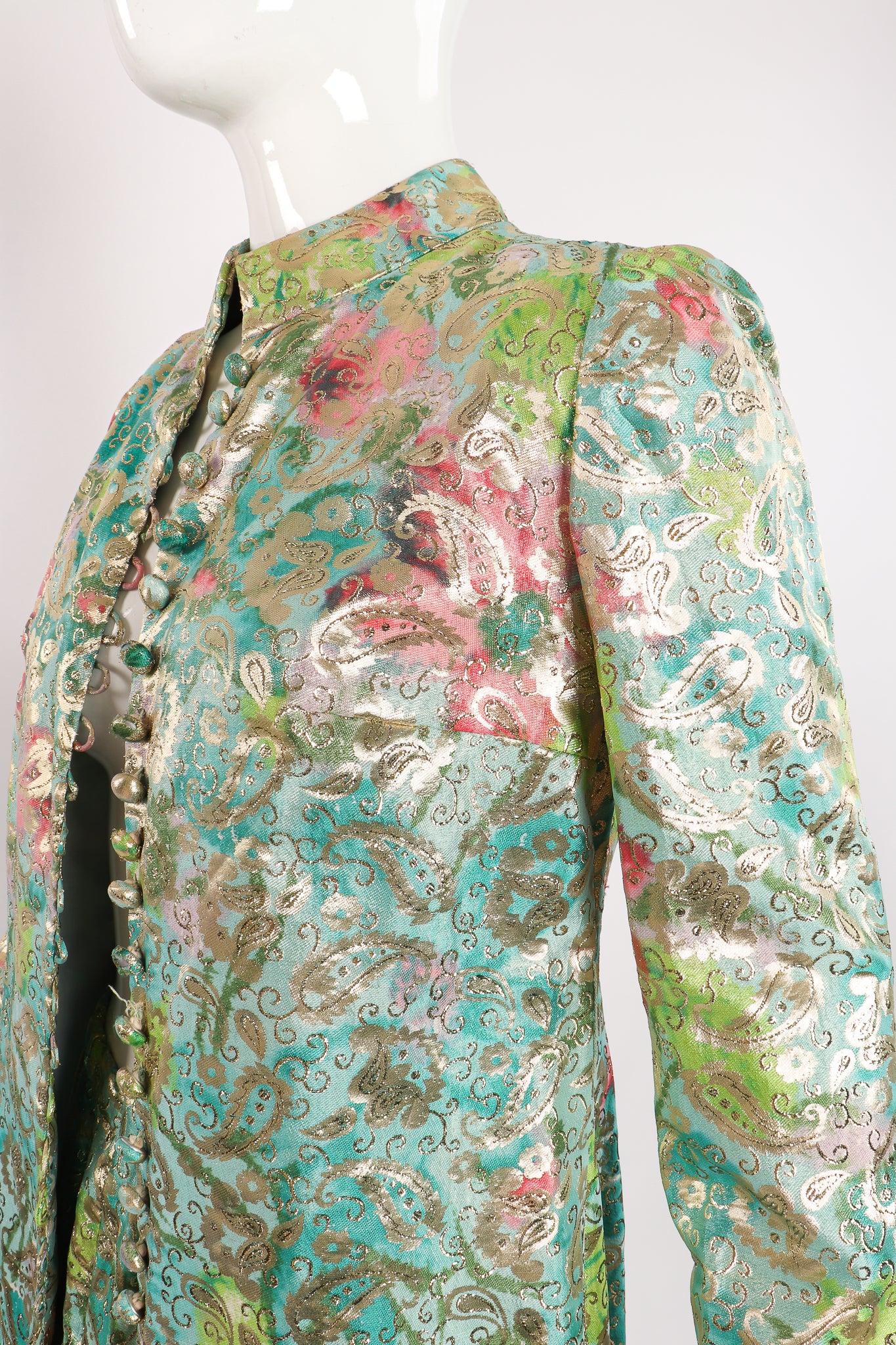 Romantica Brocade Duster & Skirt Set - Image 3