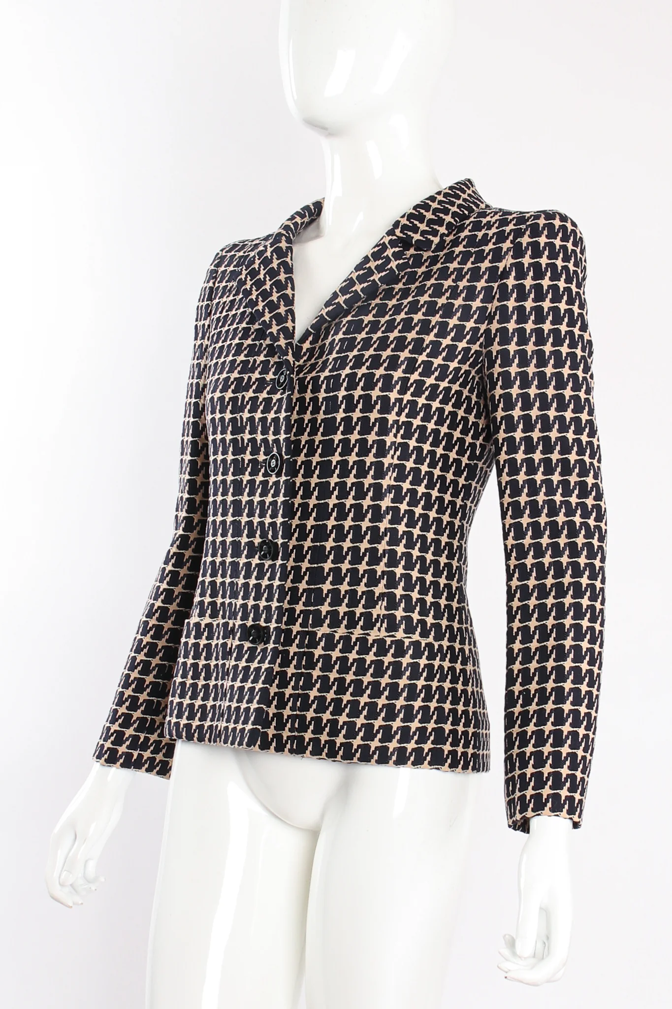 2001 S/S Rope Textured Grosgrain Jacket