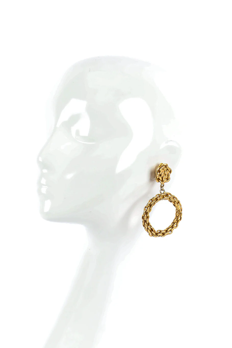 Rope Chain Hoop Earrings - Image 2