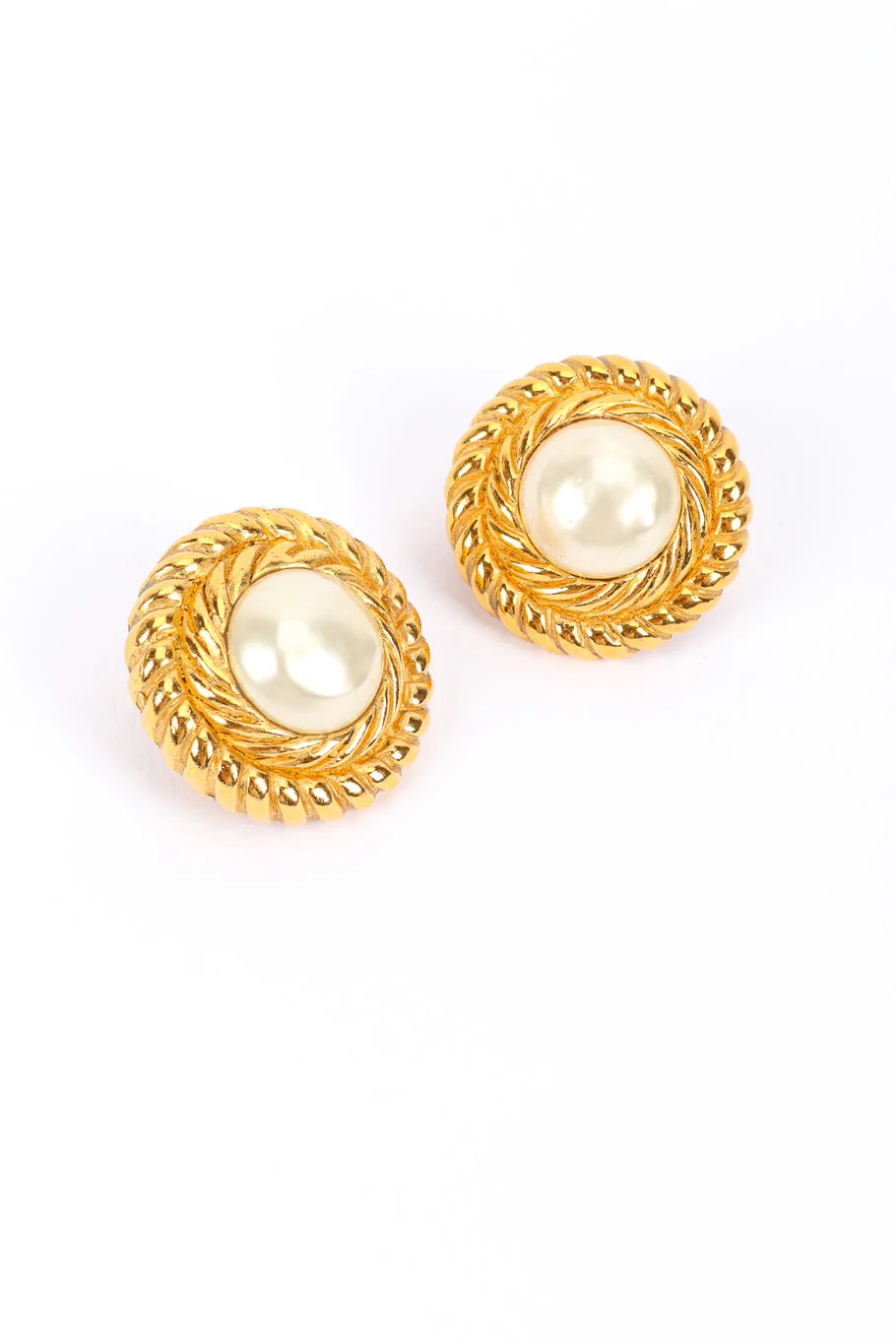 Rope Frame Pearl Earrings
