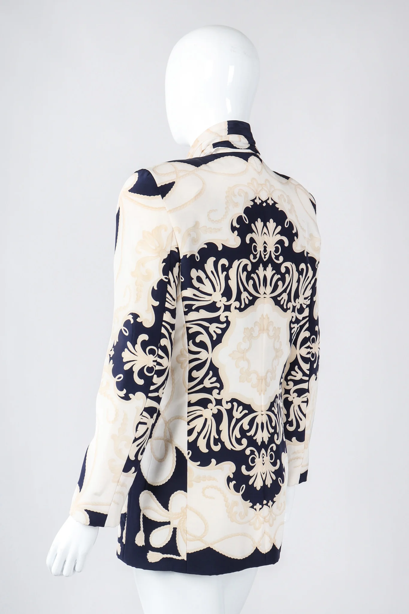 Rope Print Silk Jacket & Blouse Set - Image 6