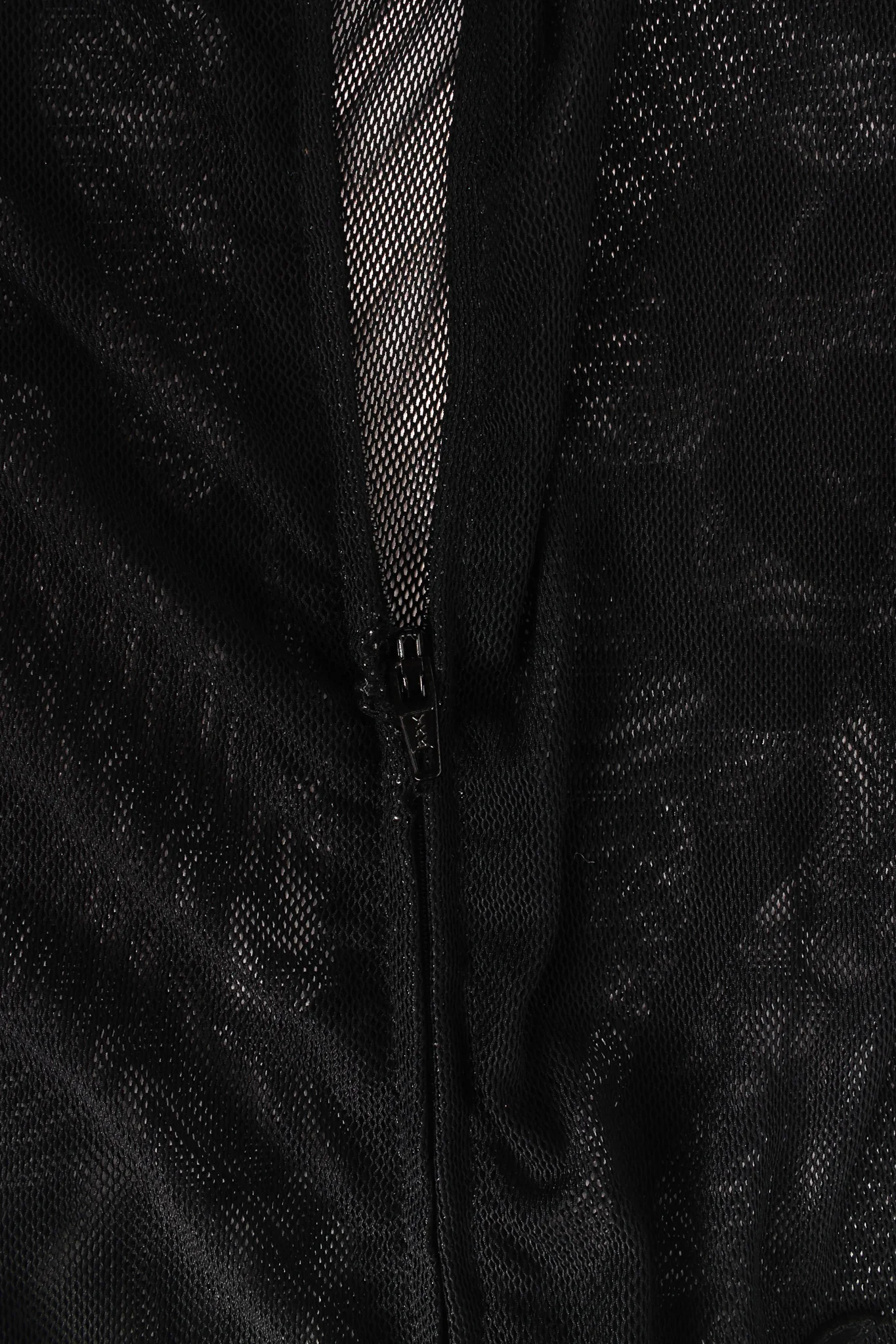 Rose Appliqué Leather Sheer Dress - Image 8