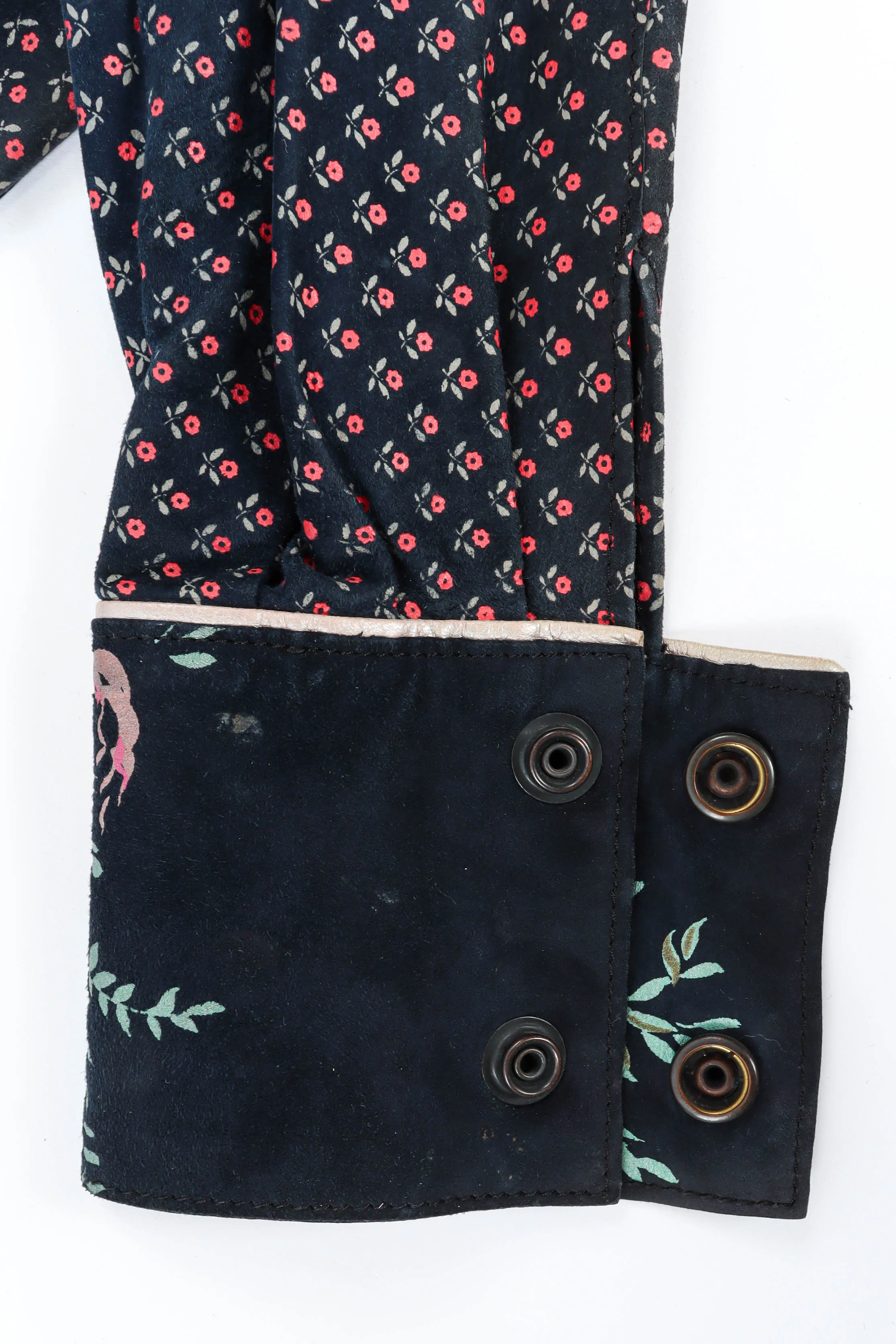 Rose Floral Leather Shirt - Image 10