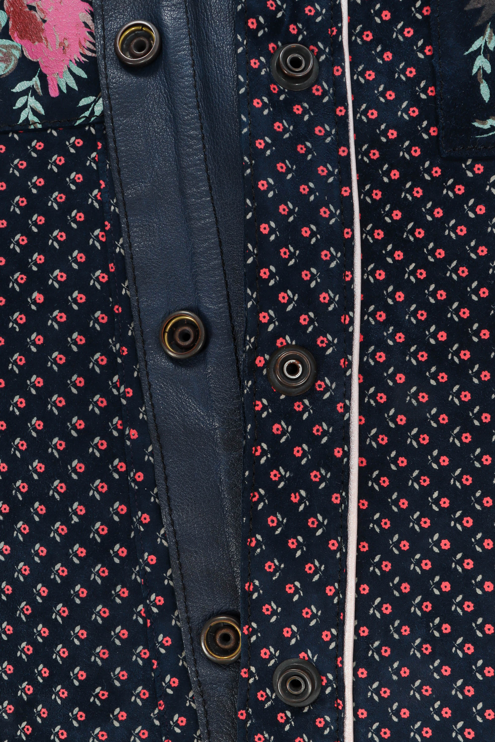 Rose Floral Leather Shirt - Image 8