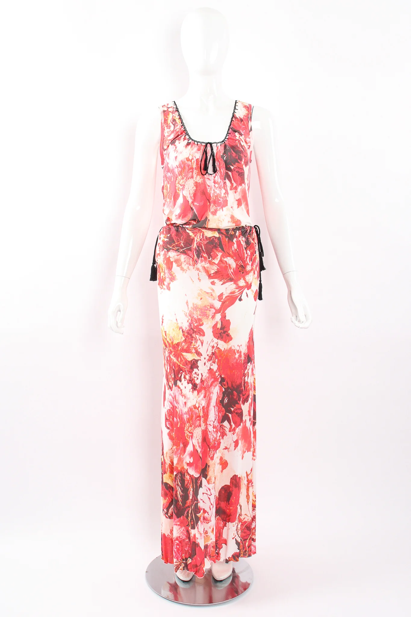 Rose Floral Scoop Tank & Skirt Set - Image 3