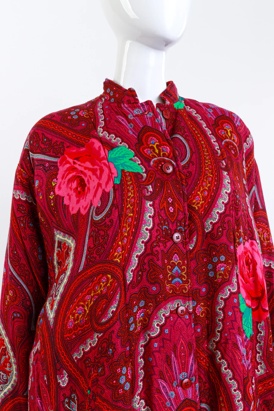 Rose & Paisley Quilted Coat - Image 4