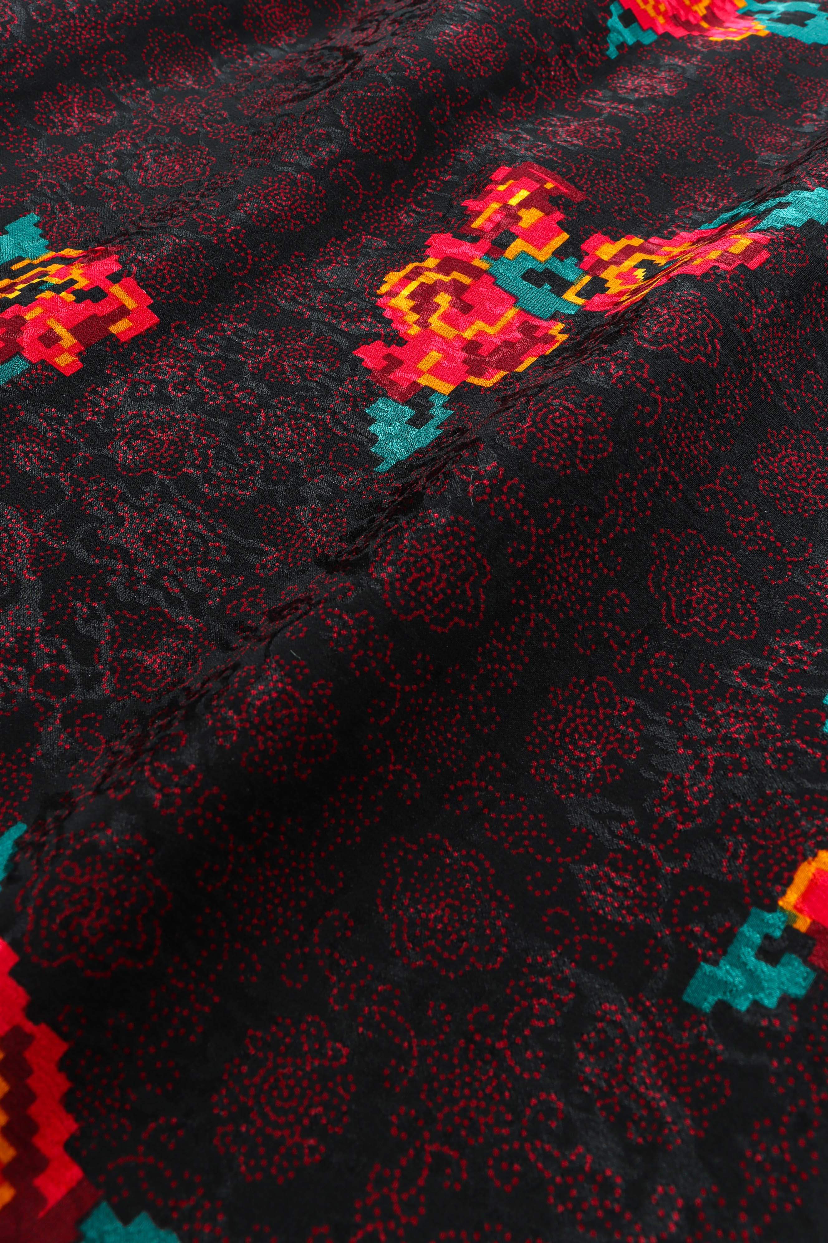 Rose Pixel Floral Skirt - Image 7