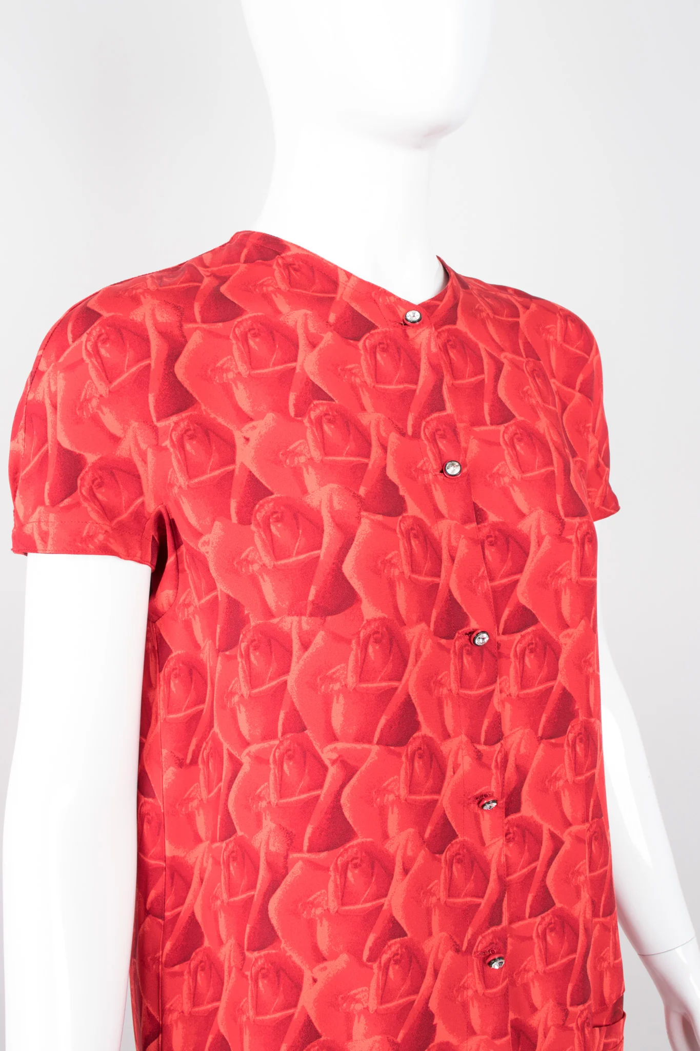 Rose Print Dress - Image 7
