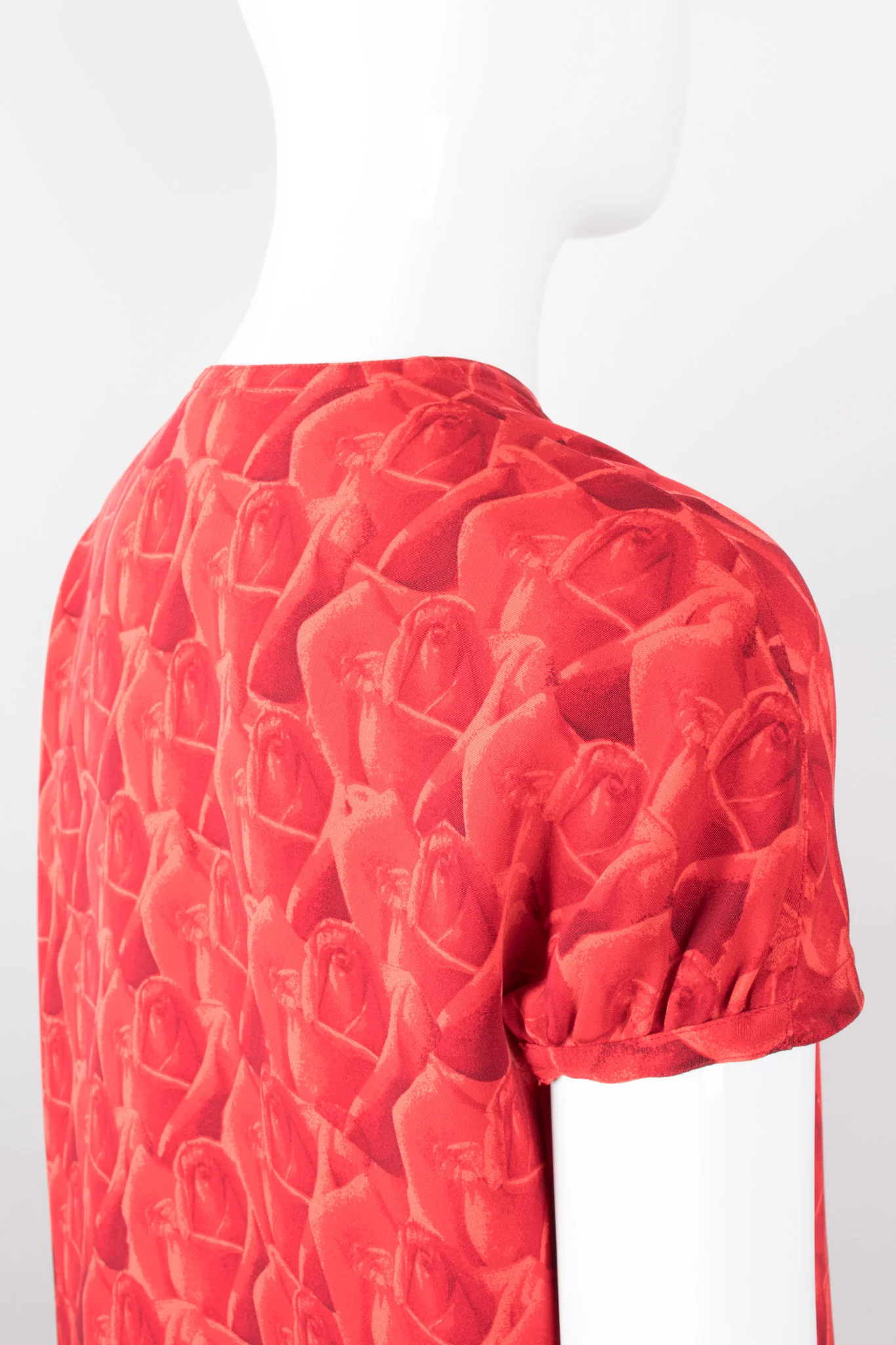 Rose Print Dress - Image 9