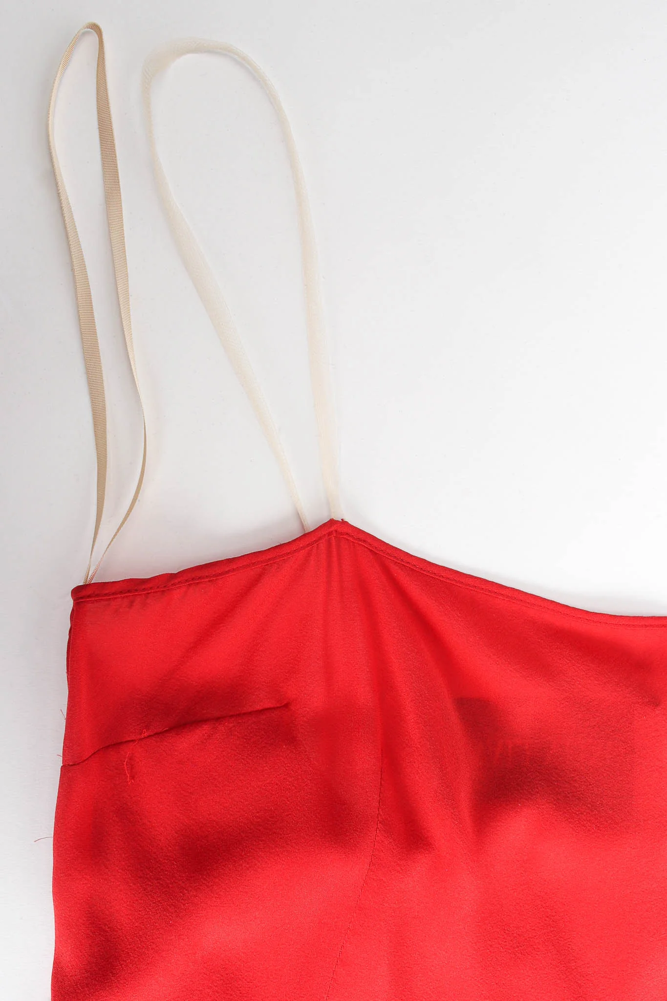 Rose Flocked Velvet Silk Panel Dress - Image 11