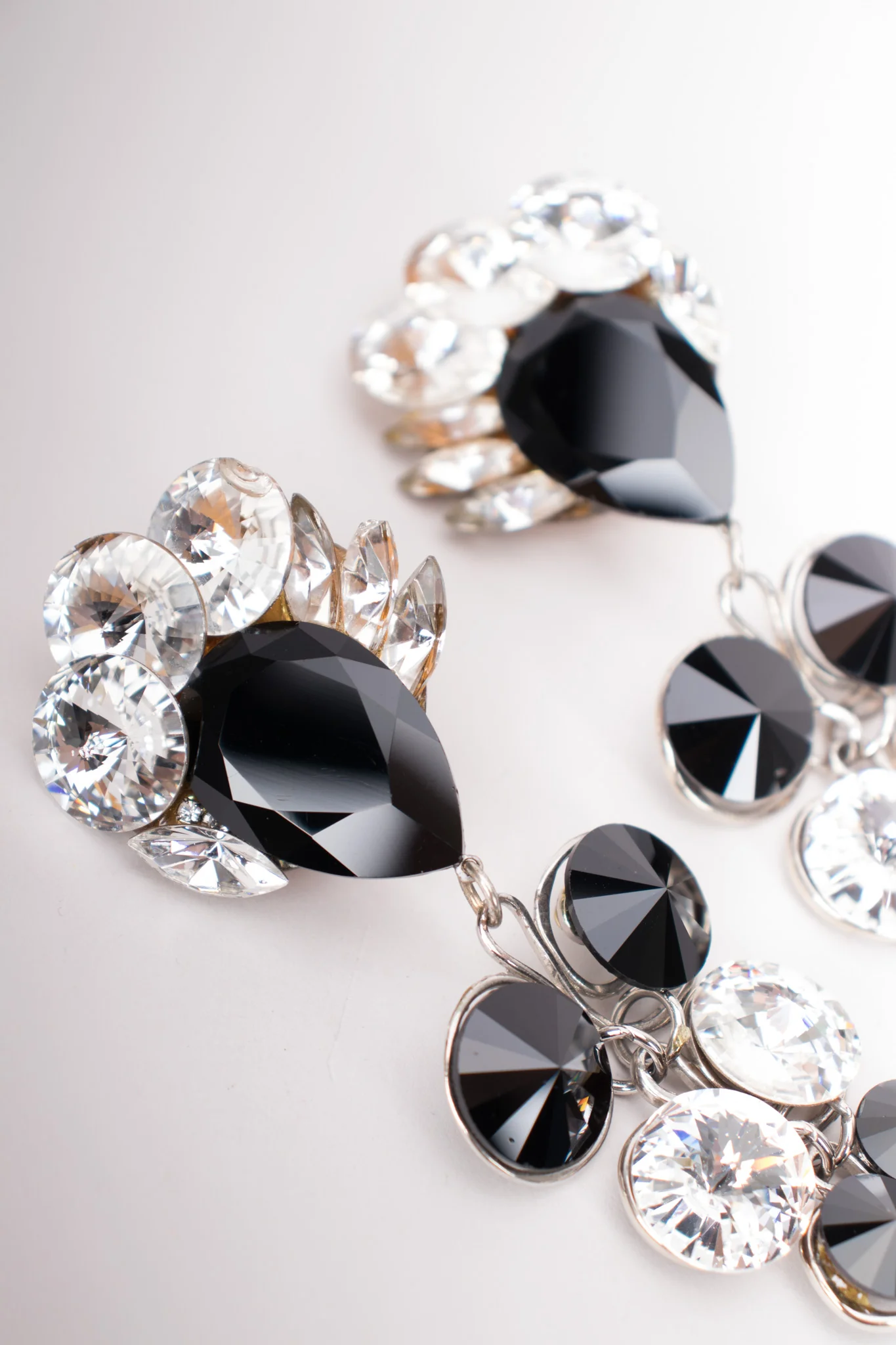 Round Crystal Doll Drop Earrings - Image 2