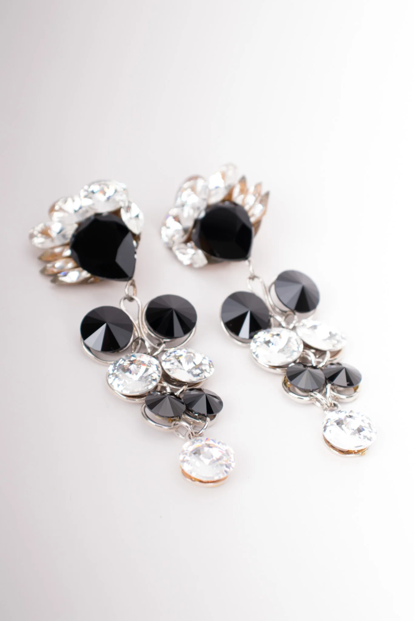 Round Crystal Doll Drop Earrings - Image 3